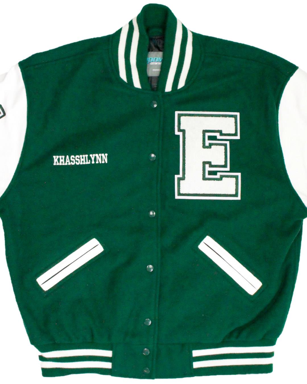 Ellison High School Eagles Letterman Jacket, Killeen, TX - Front