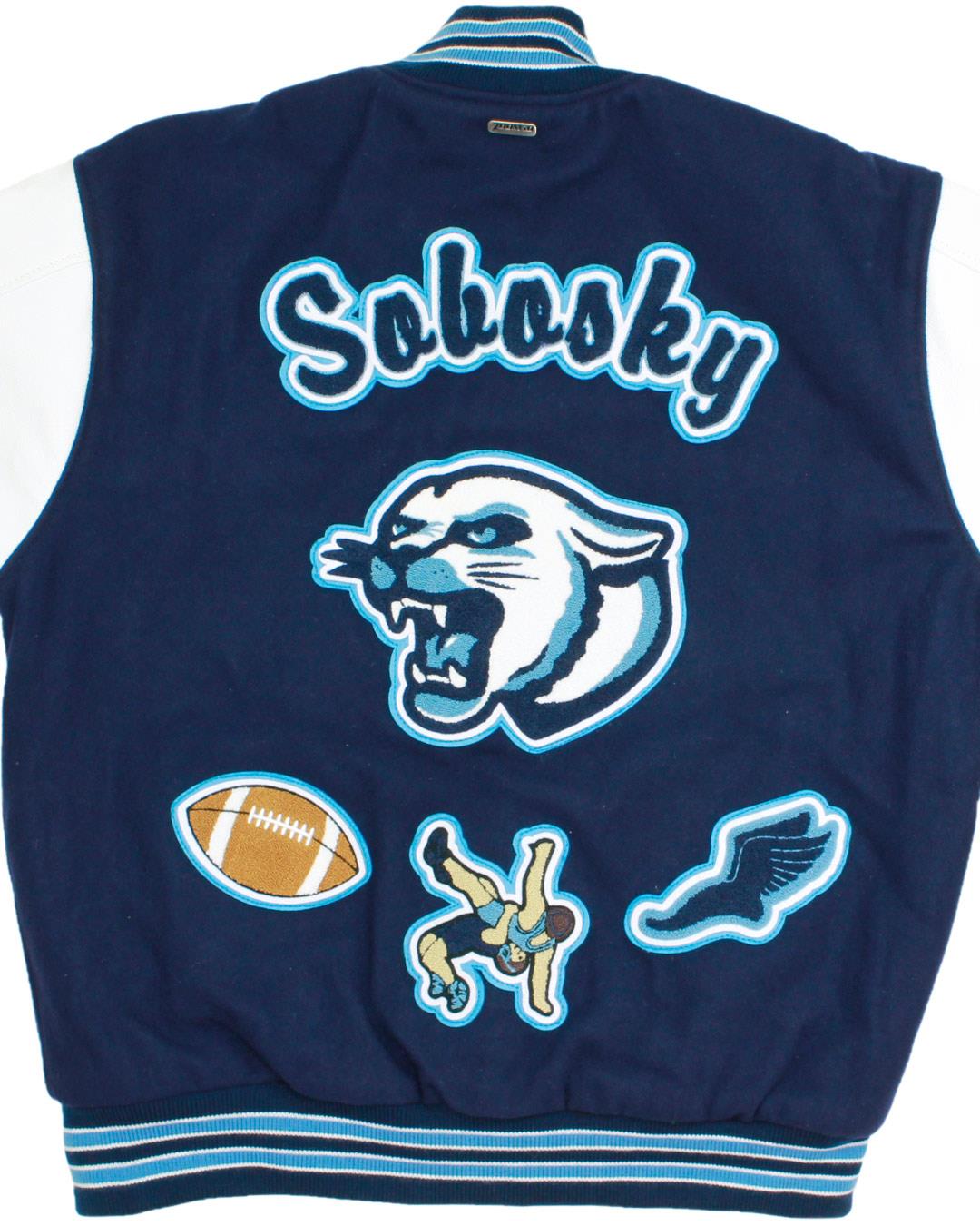 Jenkins High School Cougars Varsity Jacket, Chewelah, WA - Back