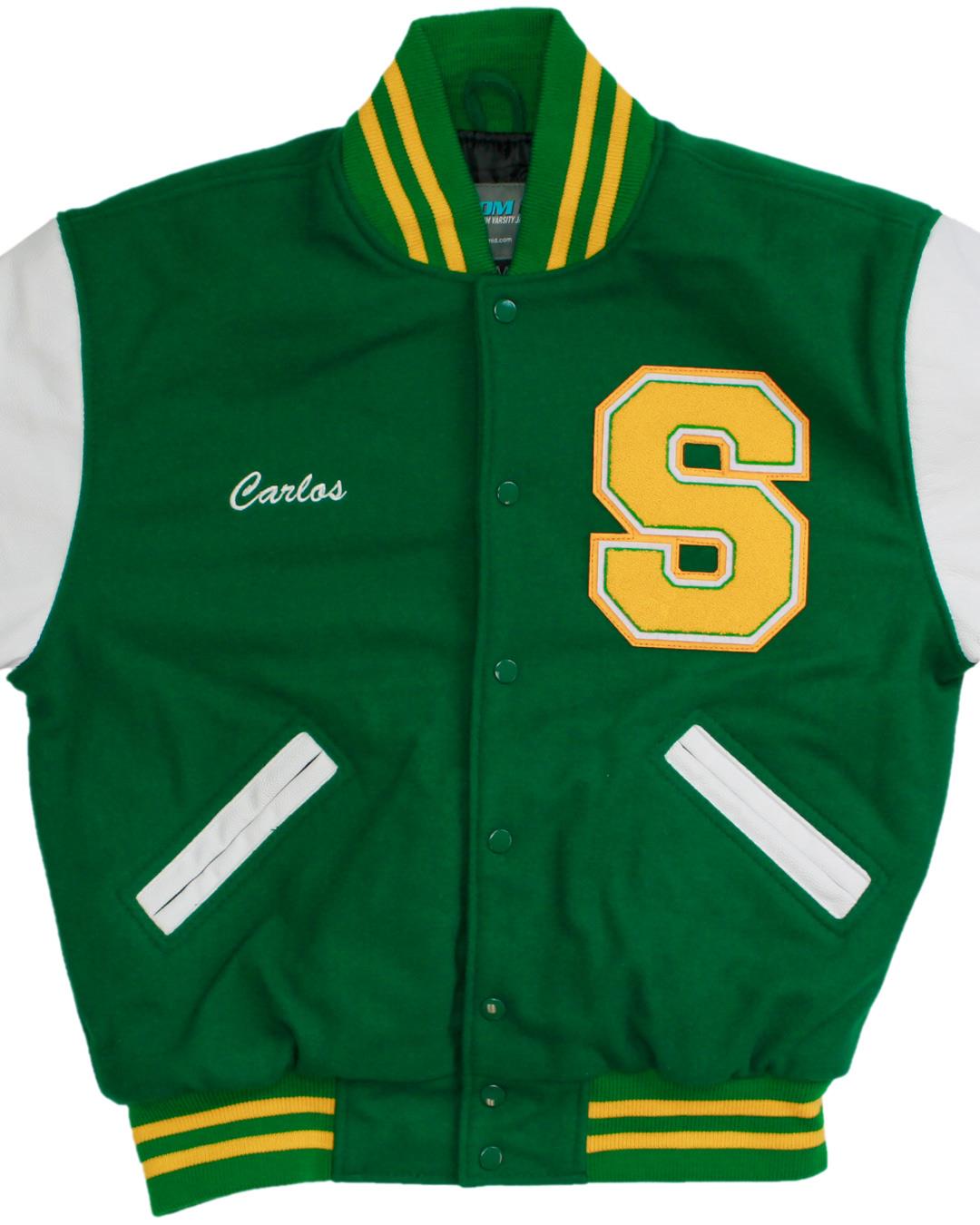 Suncoast High School Chargers Letterman Jacket, Riviera Beach, FL - Front