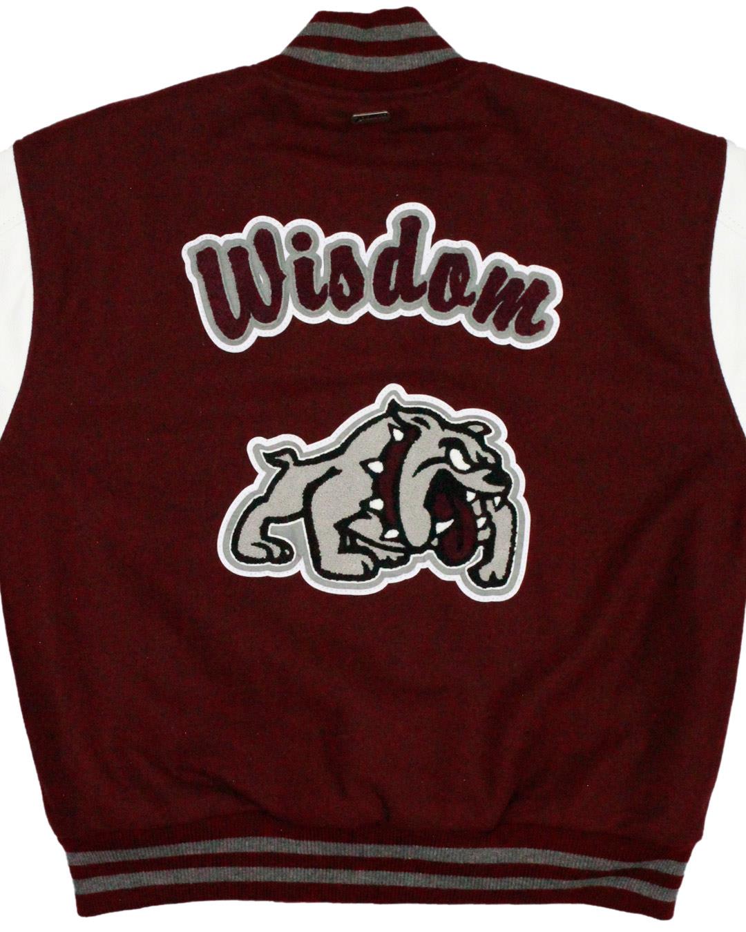 Montesano High School Bulldogs Letter Jacket, Montesano, WA - Back