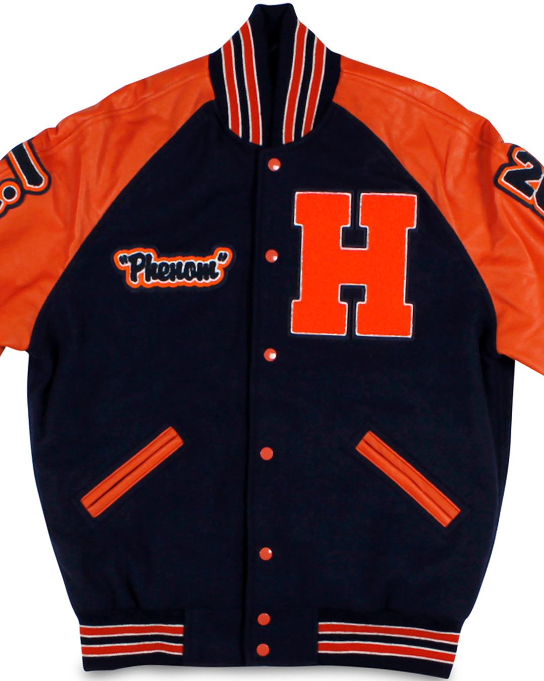 Uplift Hampton Preparatory Letterman Jacket, Dallas TX - Front