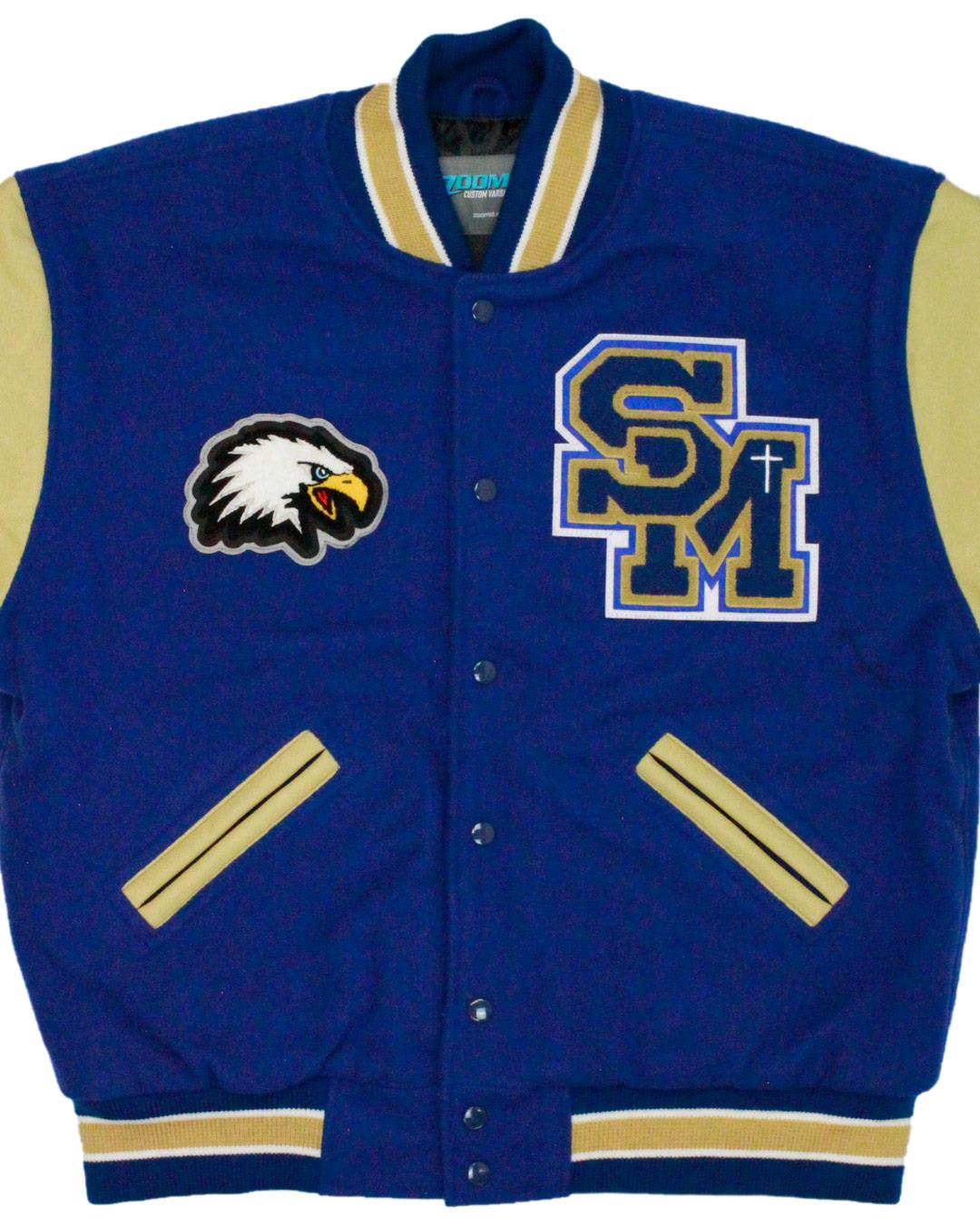 Santa Margarita Catholic High School Eagles Letter Jacket, Rancho Santa Margarita, CA - Front