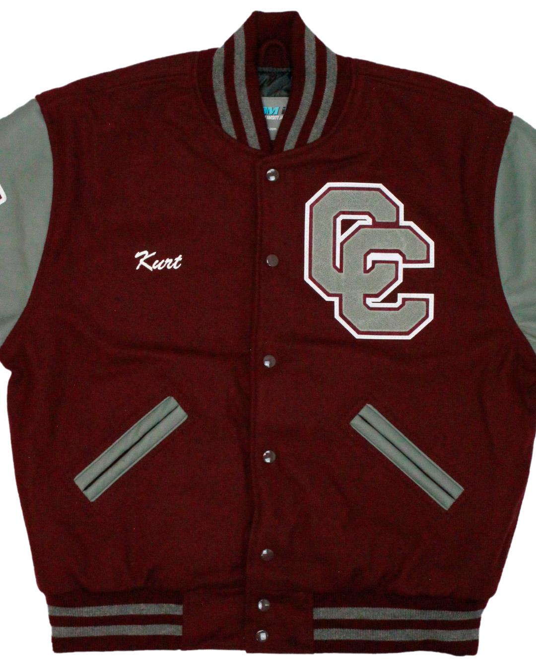 Clear Creek High School Wildcats Varsity Jacket, League City, TX - Front 