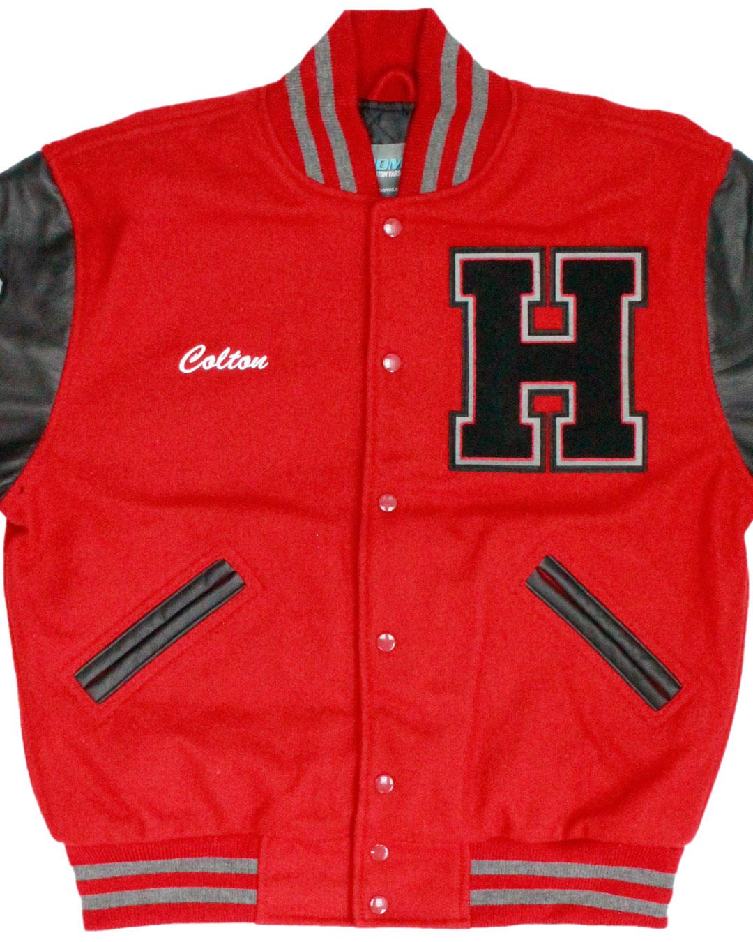 Howard High School Huskies Letterman Jacket, Macon, GA - Front