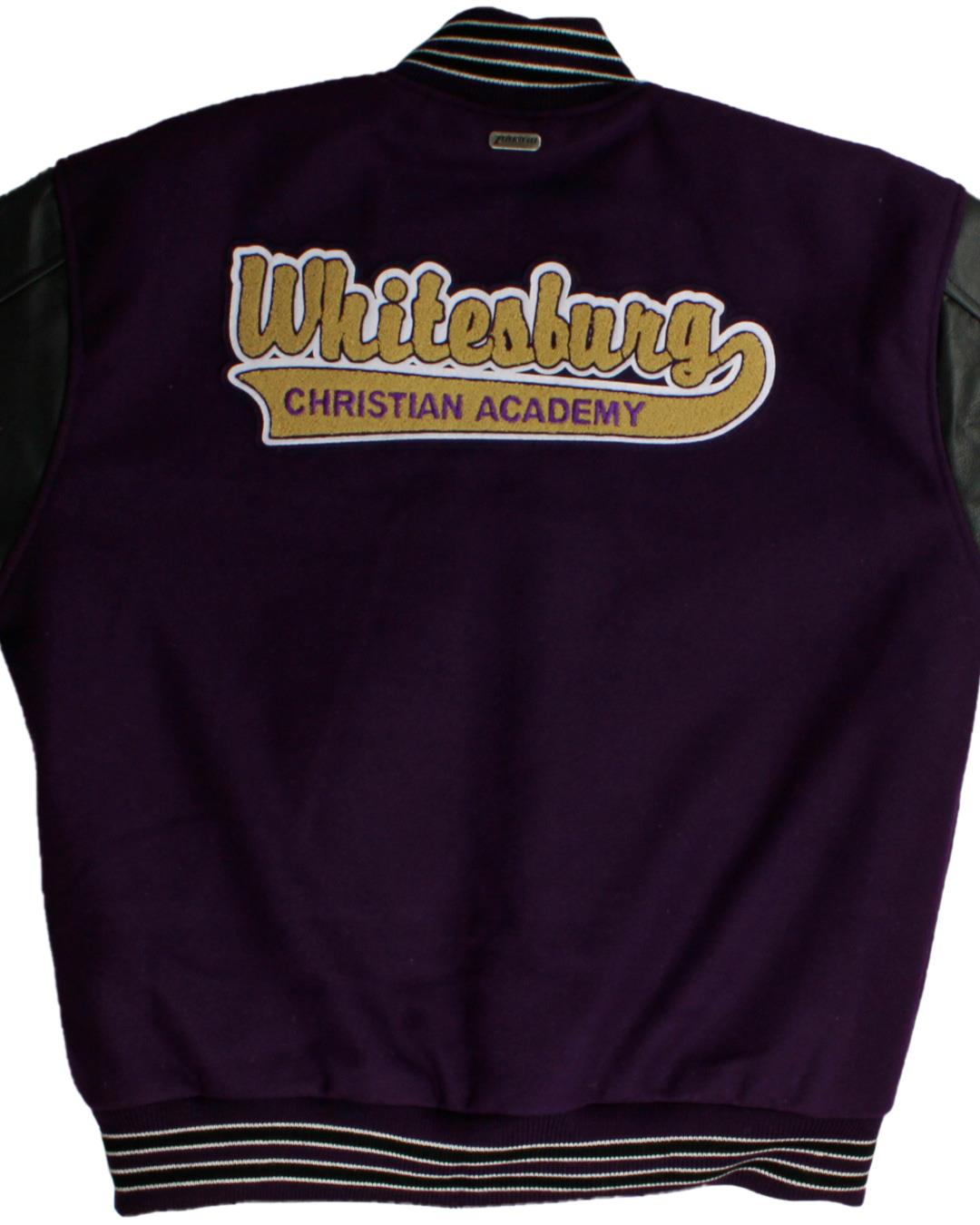 Whitesburg Christian Academy Lettermen Jacket, Huntsville, Alabama - Back