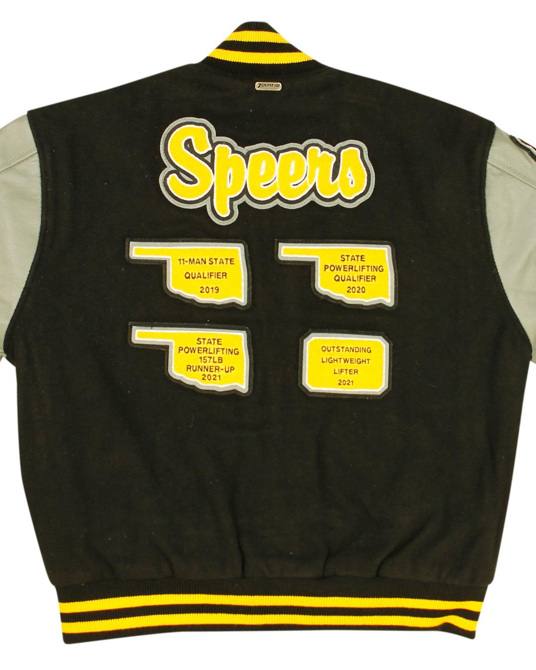 Caddo High School Letterman Jacket, Caddo OK - Back 3