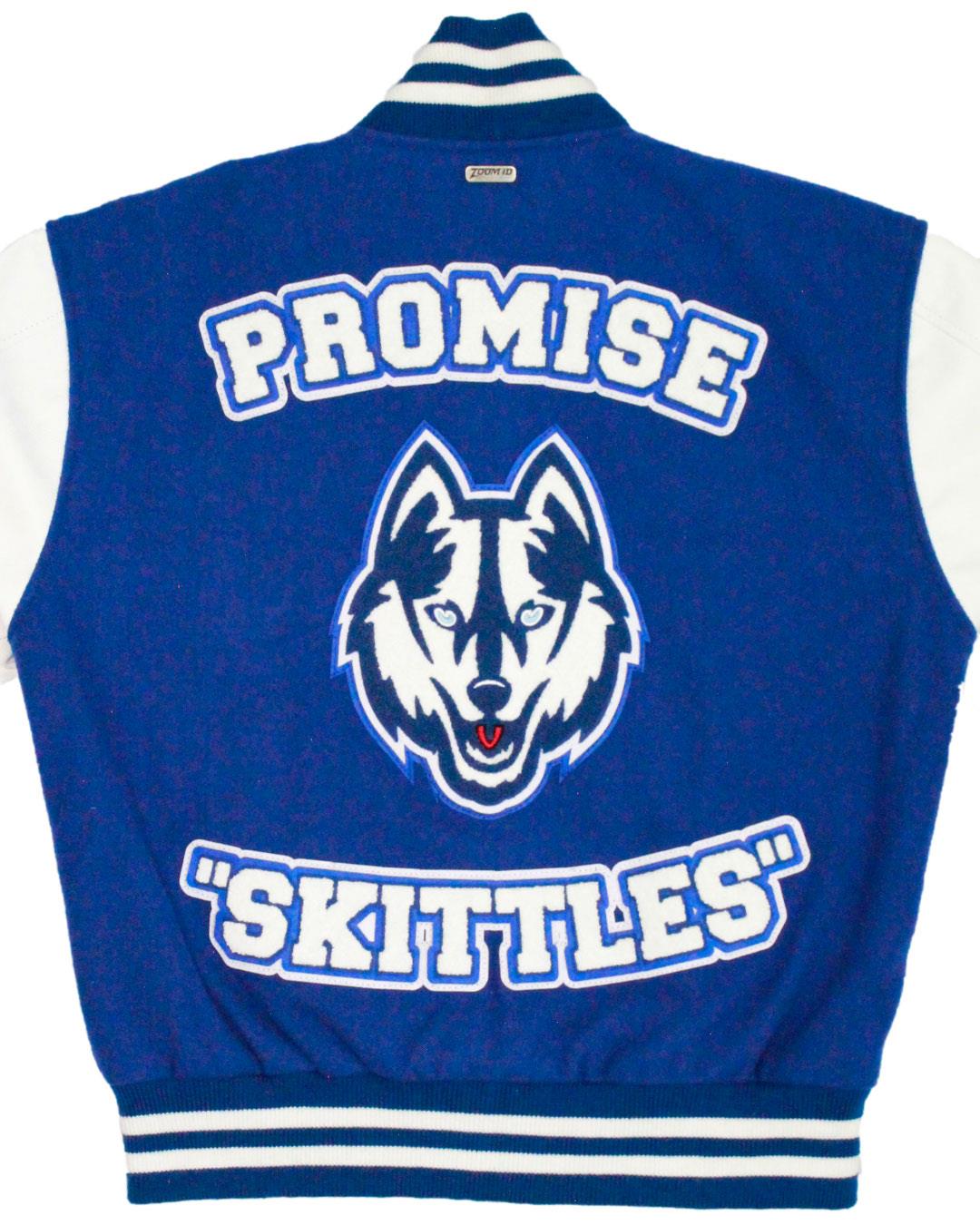 Westbury High School Huskies Letterman Jacket, Houston, TX - Back