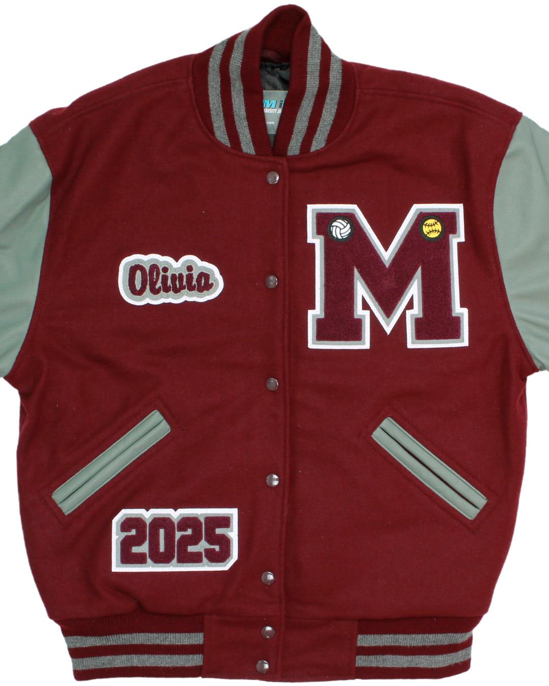 Montesano High School Bulldogs Varsity Jacket, Montesano, WA - Front