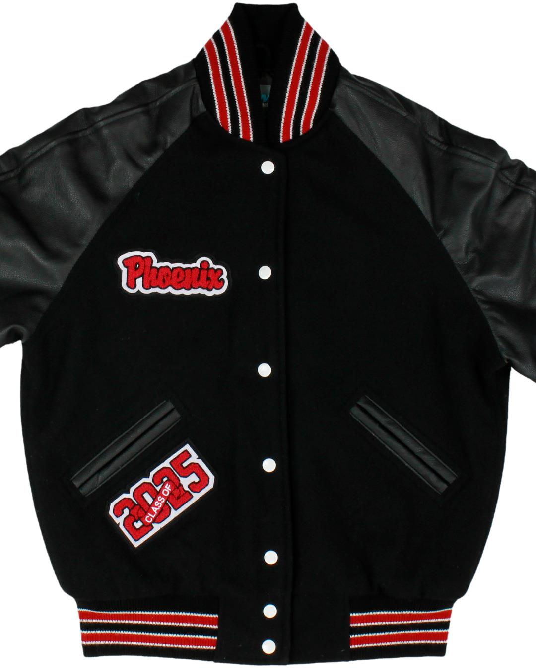 Hoehne High School Farmers Letterman Jacket, Hoehne, CO - Front