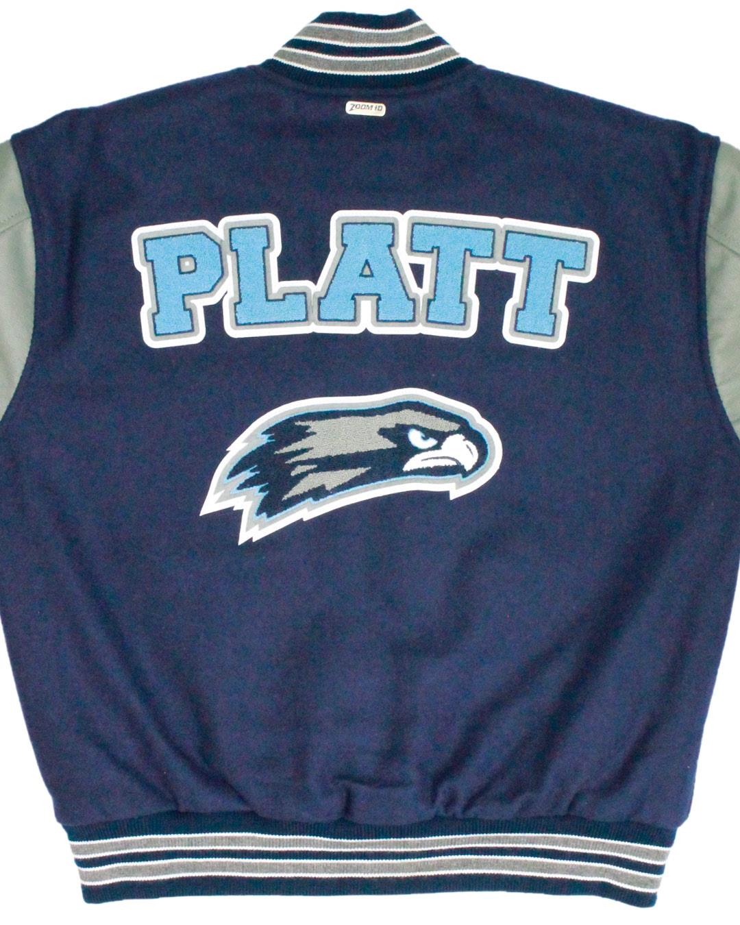 Skyview High School Hawks Letter Jacket, Nampa, ID - Back