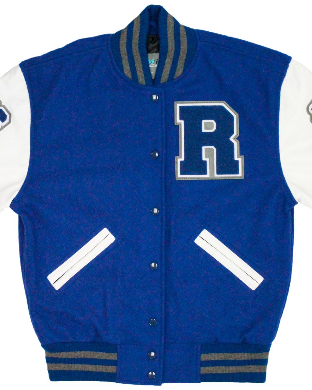 Riverview High School Sharks Letterman Jacket, Riverview, FL - Front