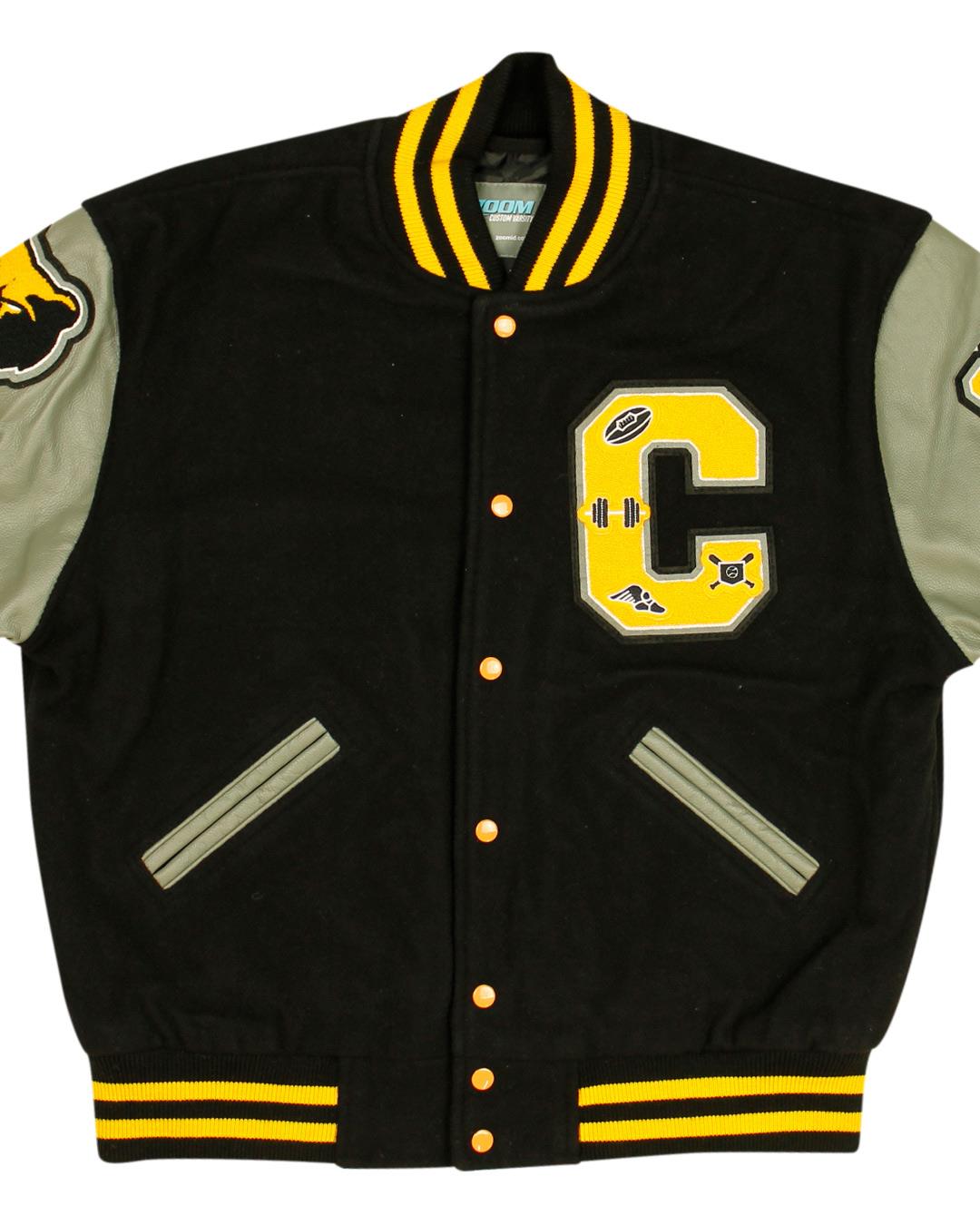 Caddo High School Letterman Jacket, Caddo OK - Front 3