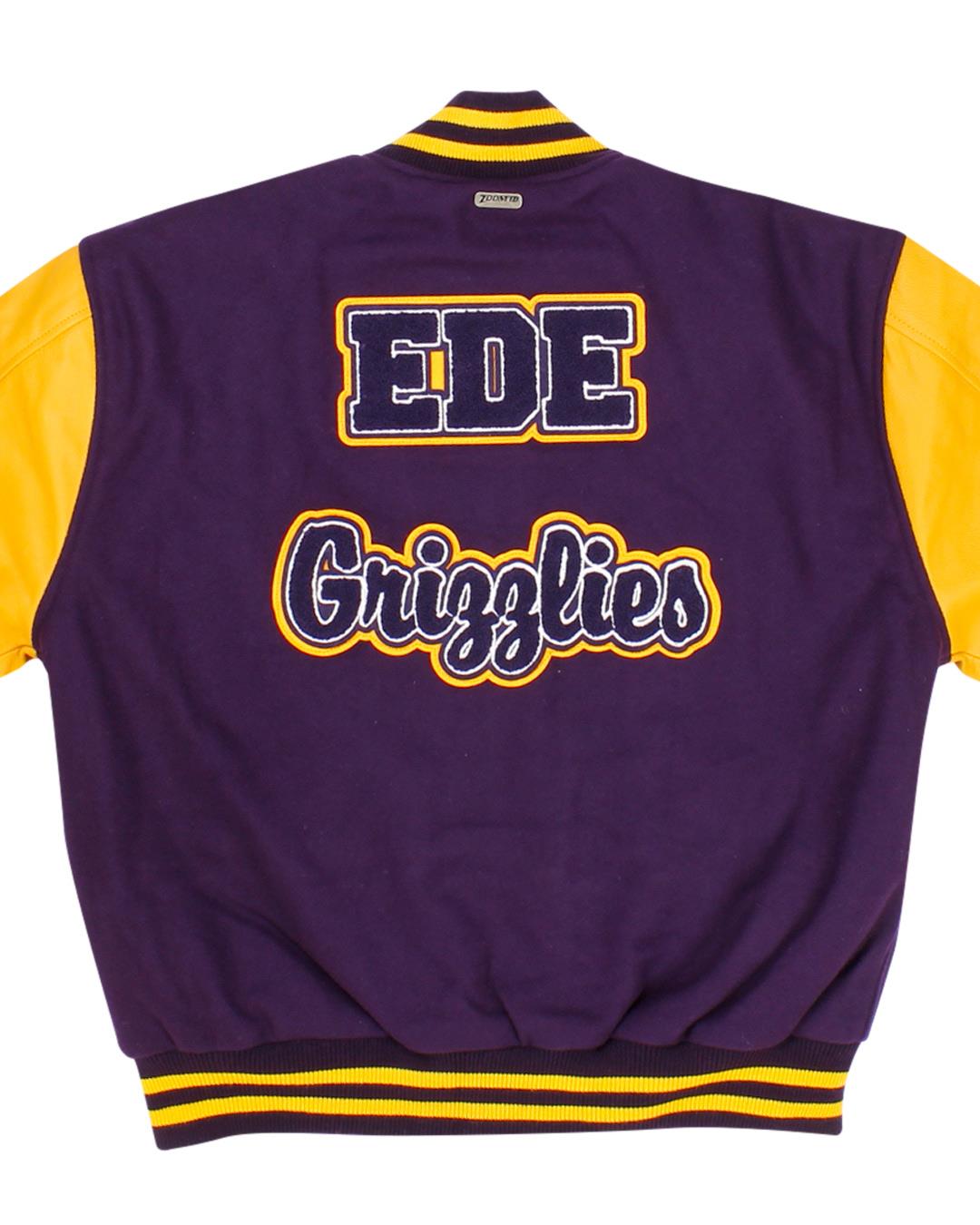 Fowler High School Grizzlies Letterman Jacket, Fowler CO - Back