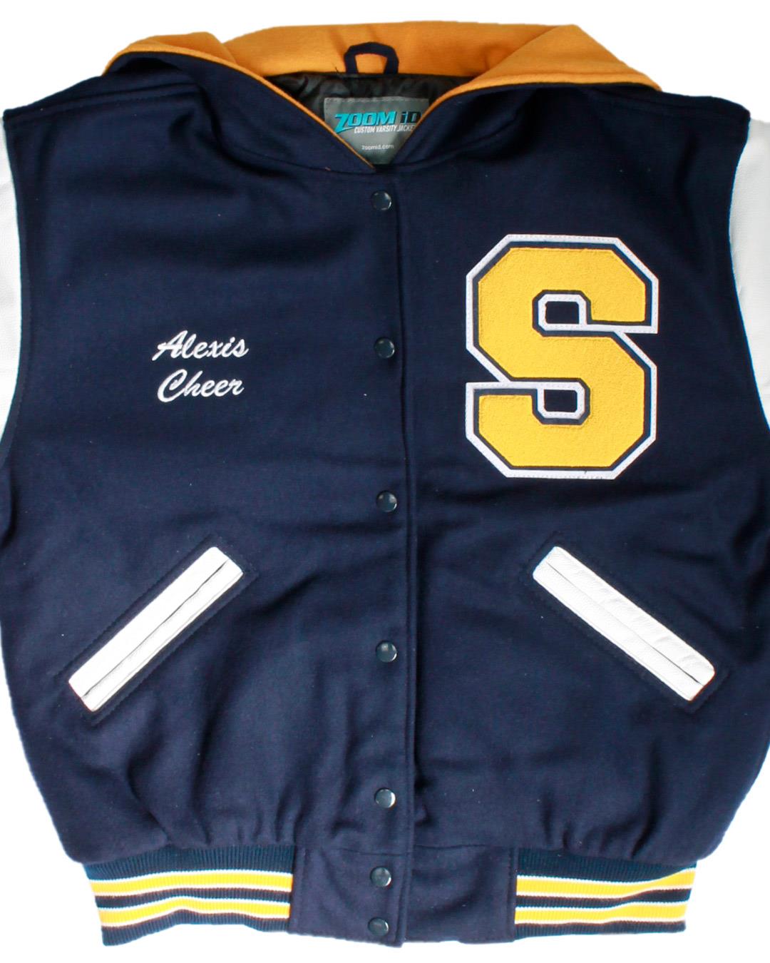 Santa Monica High School Vikings Letter Jacket, Santa Monica, CA -Front