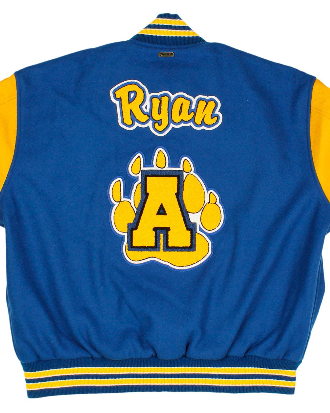 Anderson Union High School Letterman Jacket - Anderson CA - Back