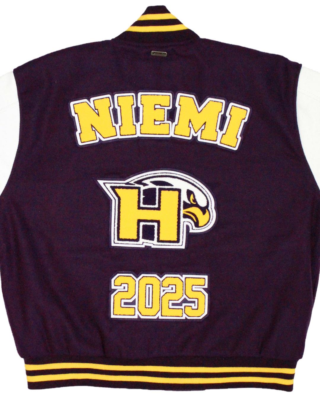 Hanford High School Falcons Letter Jacket, Richland, WA - Back