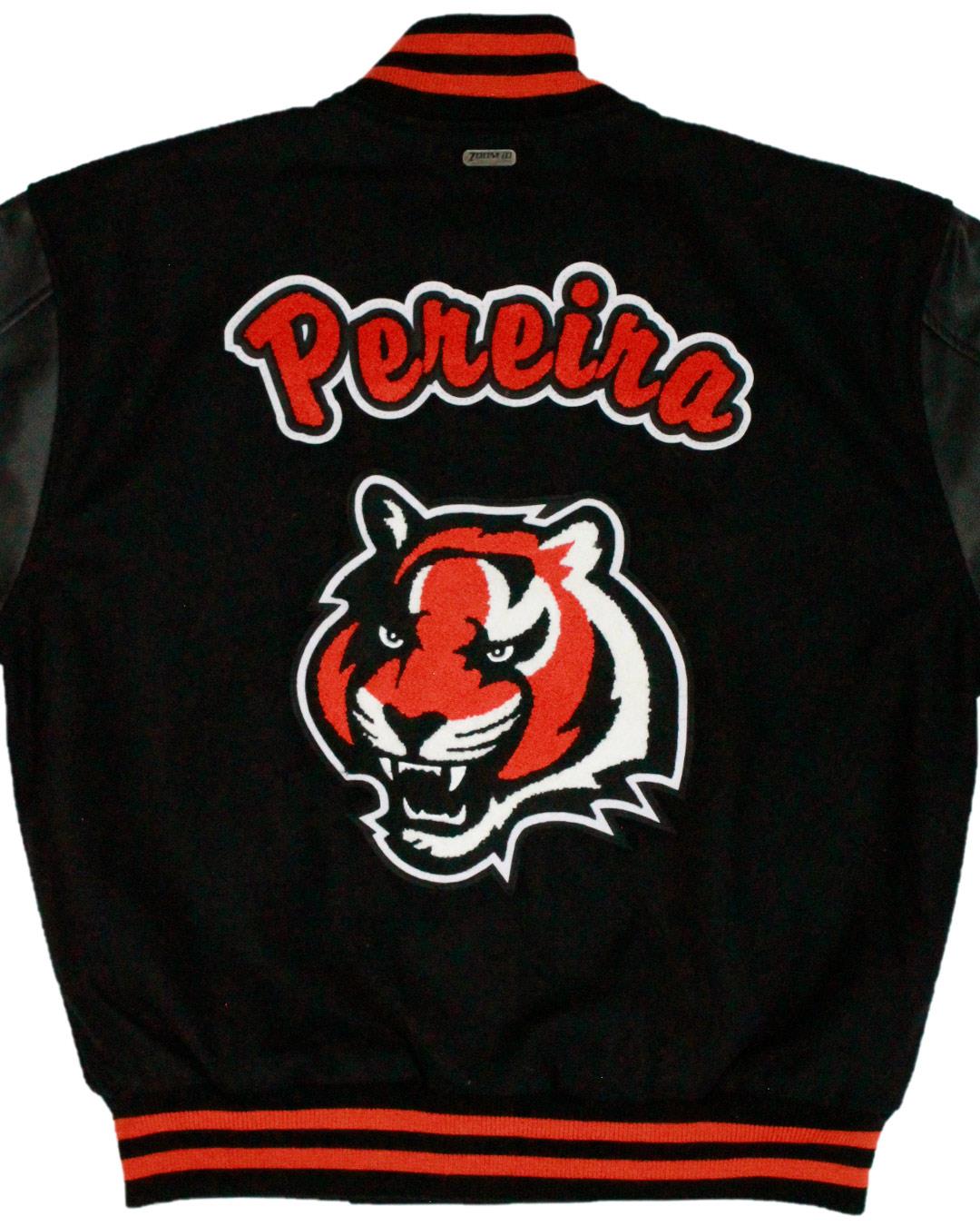 Hackettstown High School Tigers Letterman Jacket, Hackettstown, NJ - Back