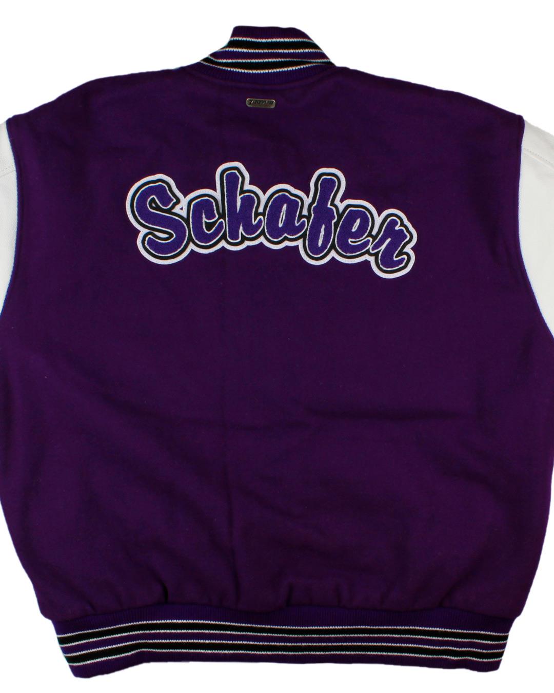 Anacortes High School Seahawks Lettermen Jacket, Anacortes, WA - Back