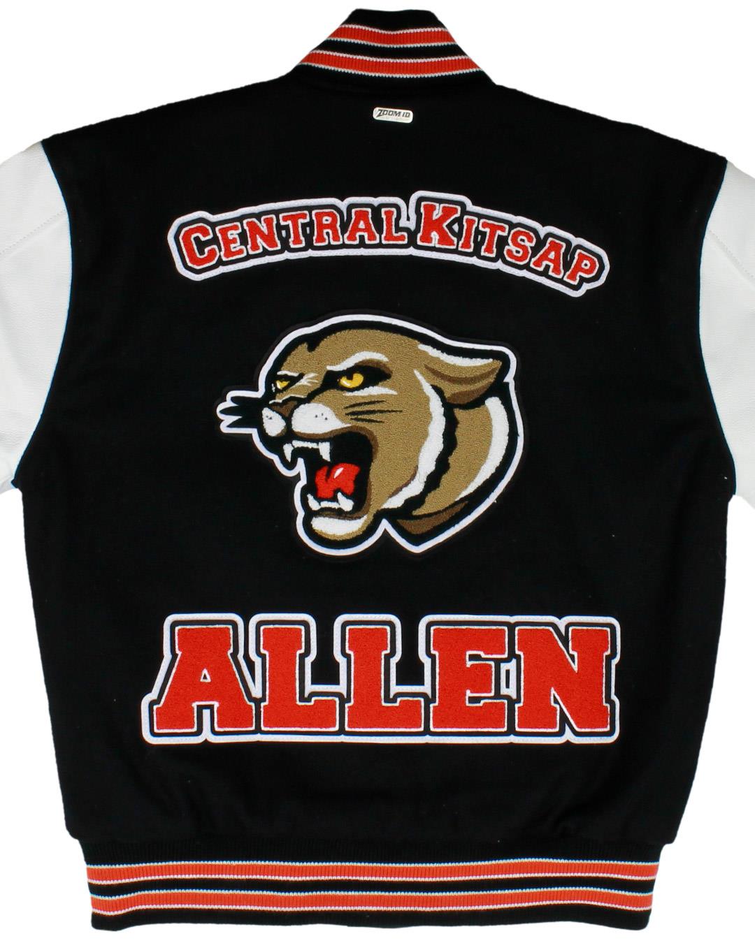 Central Kitsap High School Varsity Jacket, Silverdale WA - Back