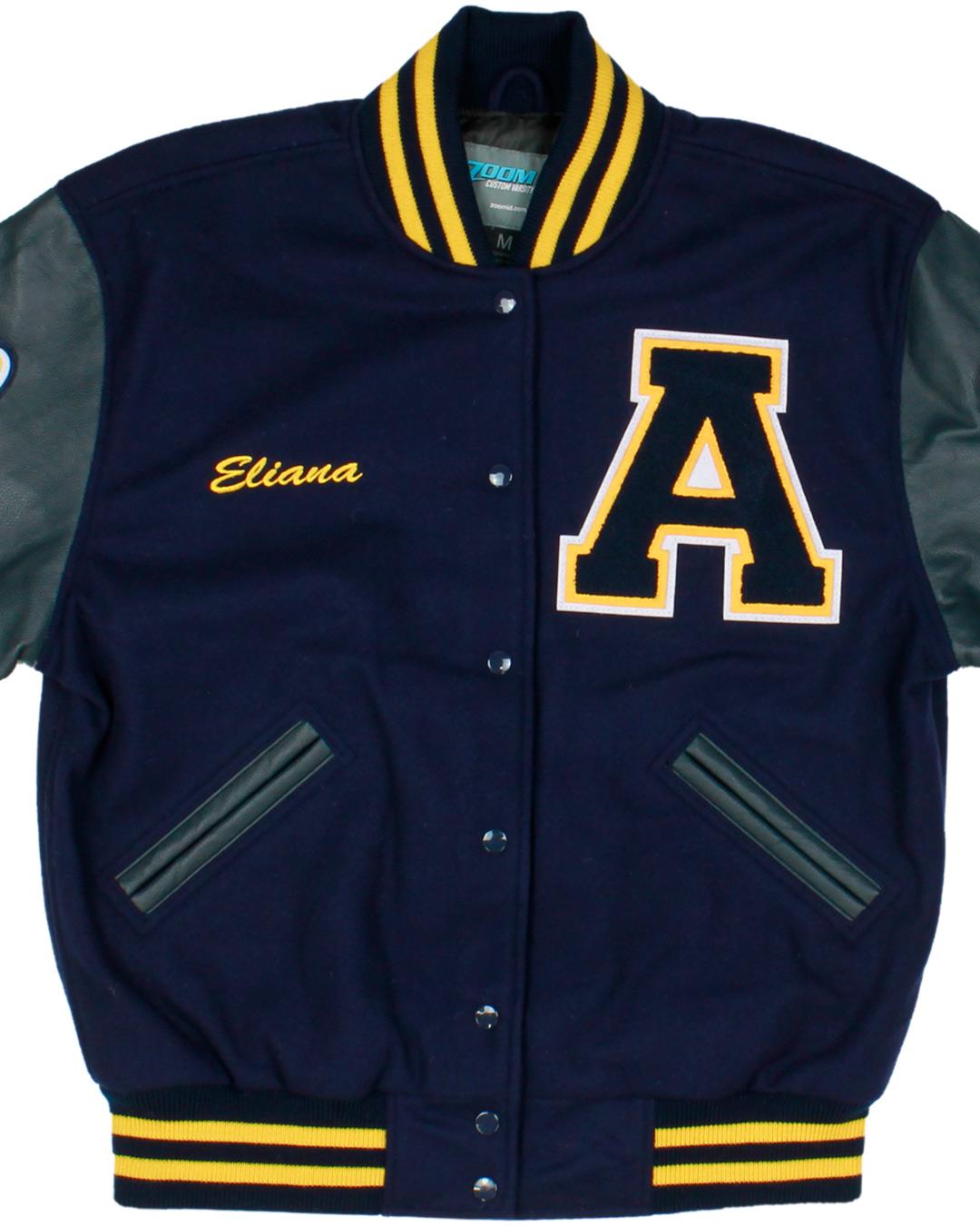 Alhambra High School Letterman Jacket - Alhambra CA - Front