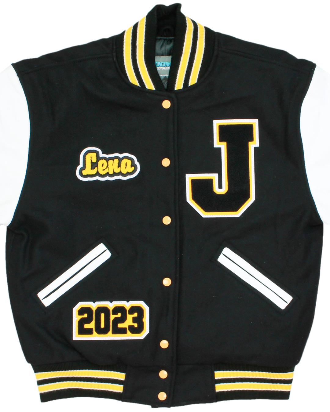 Joliet West High School Tigers Letterman Jacket, Joliet, IL - Front