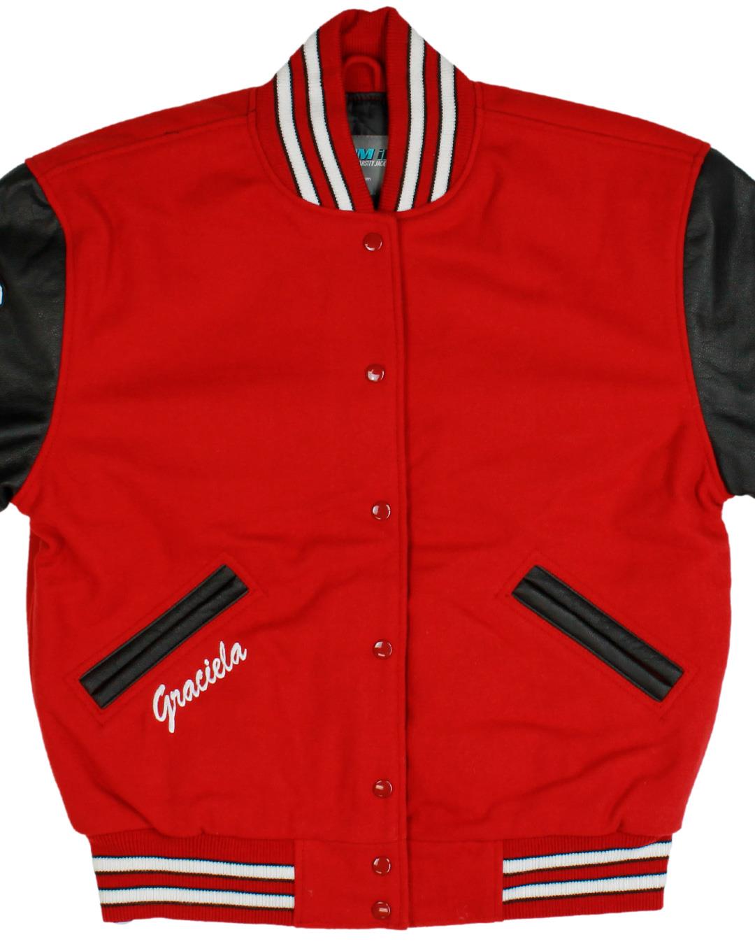 Hoehne High School Farmers Letter Jacket, Hoehne, CO - Front