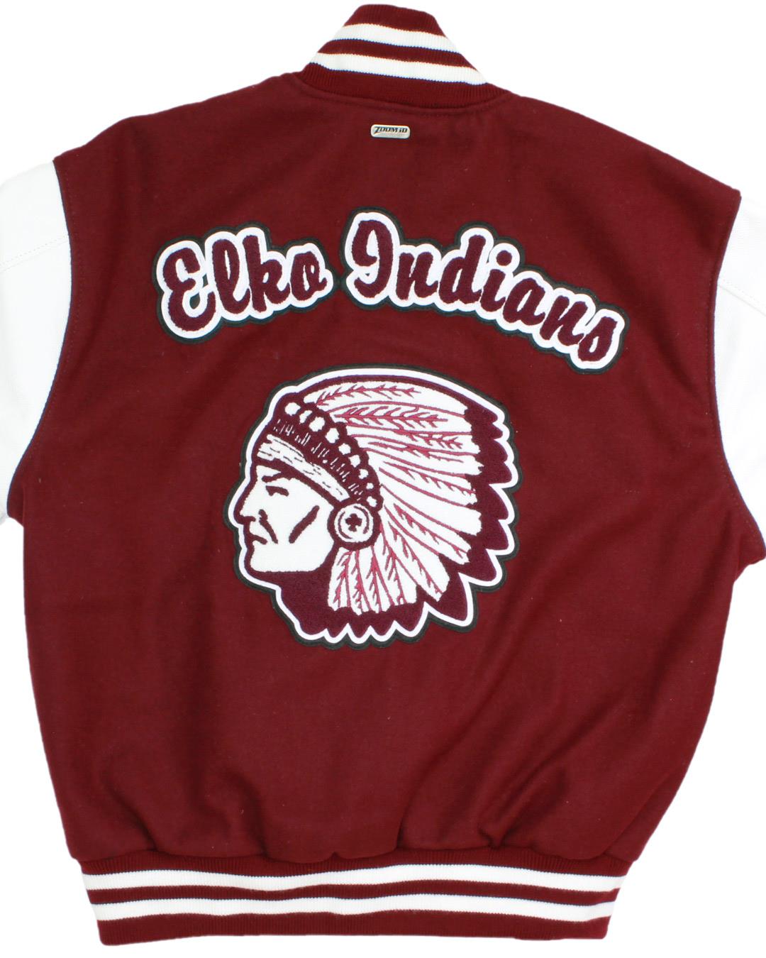 Elko High School Indians Letter Jacket, Elko, NV - Back