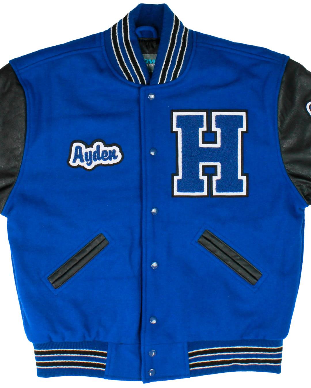 Hunt High School Letterman Jacket, Wilson NC - Front