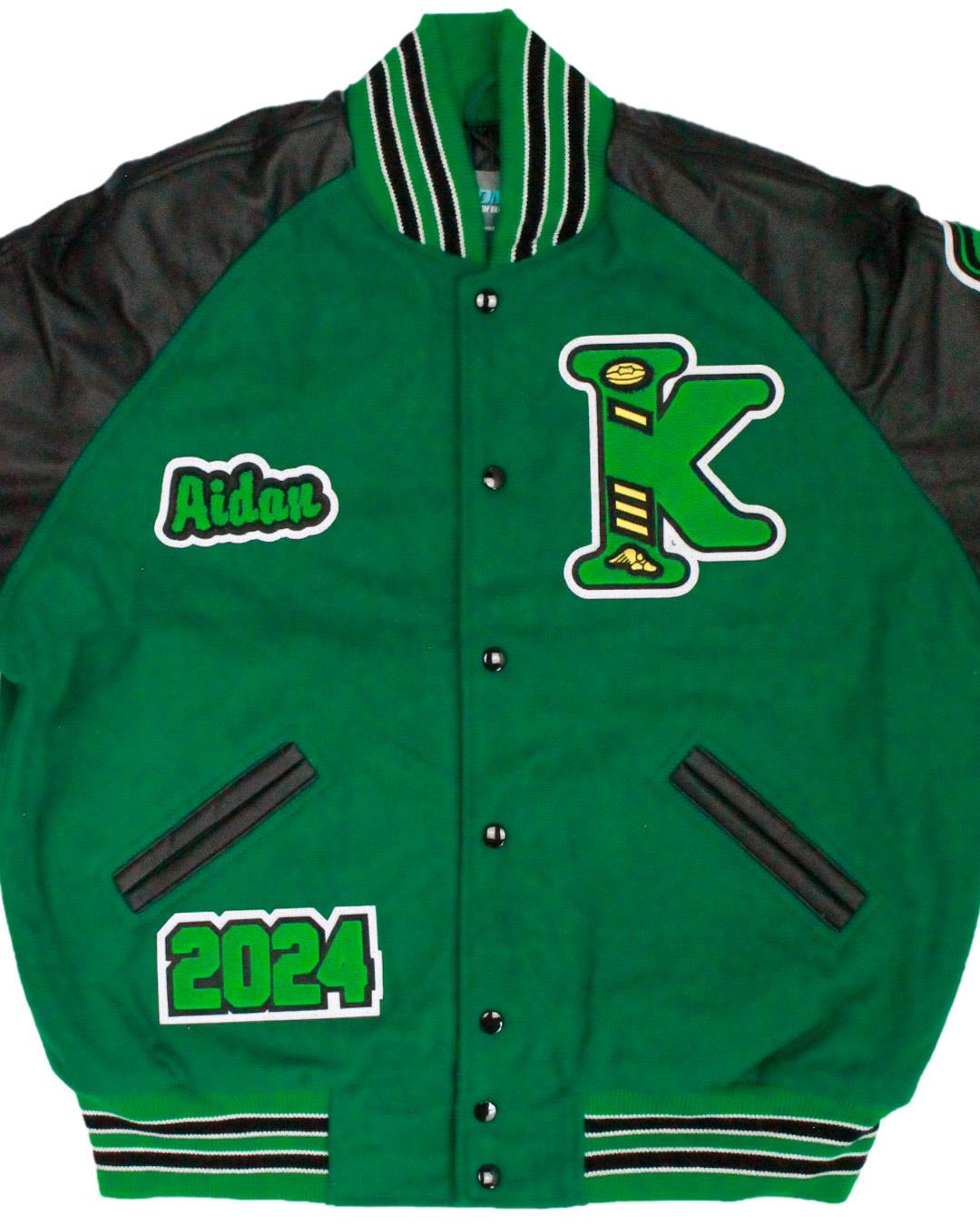 Kentwood High School Conquerors Lettermen Jacket, Covington, WA - Front