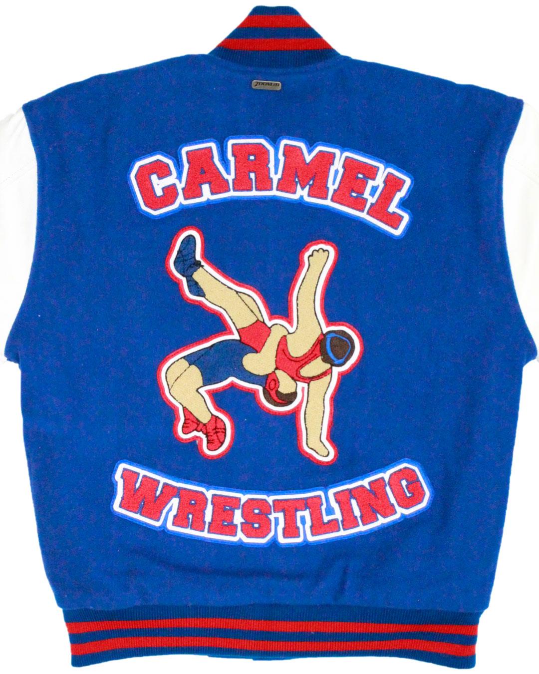 Carmel High School Rams Letterman Jacket, Carmel, NY - Back