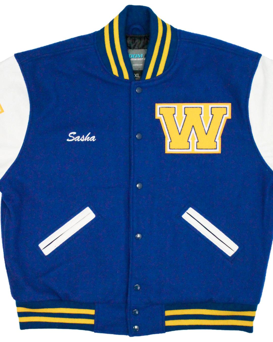 Wheatland High School Bulldogs Letterman Jacket, Wheatland, WY - Front