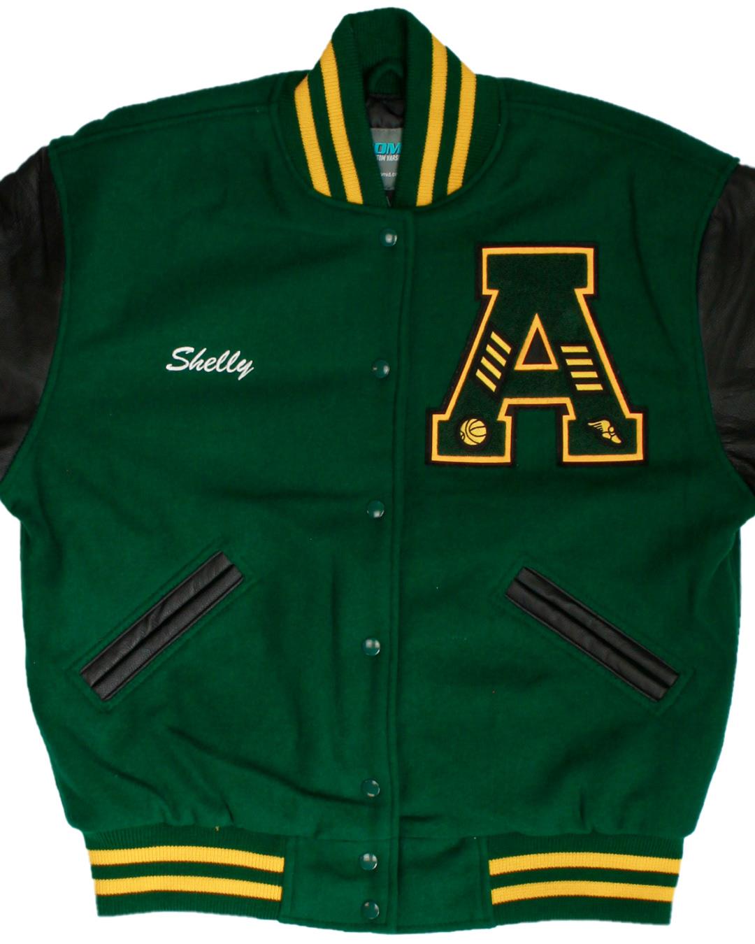 Academy High School Bees Letterman Jacket, Little River Academy, TX - Front