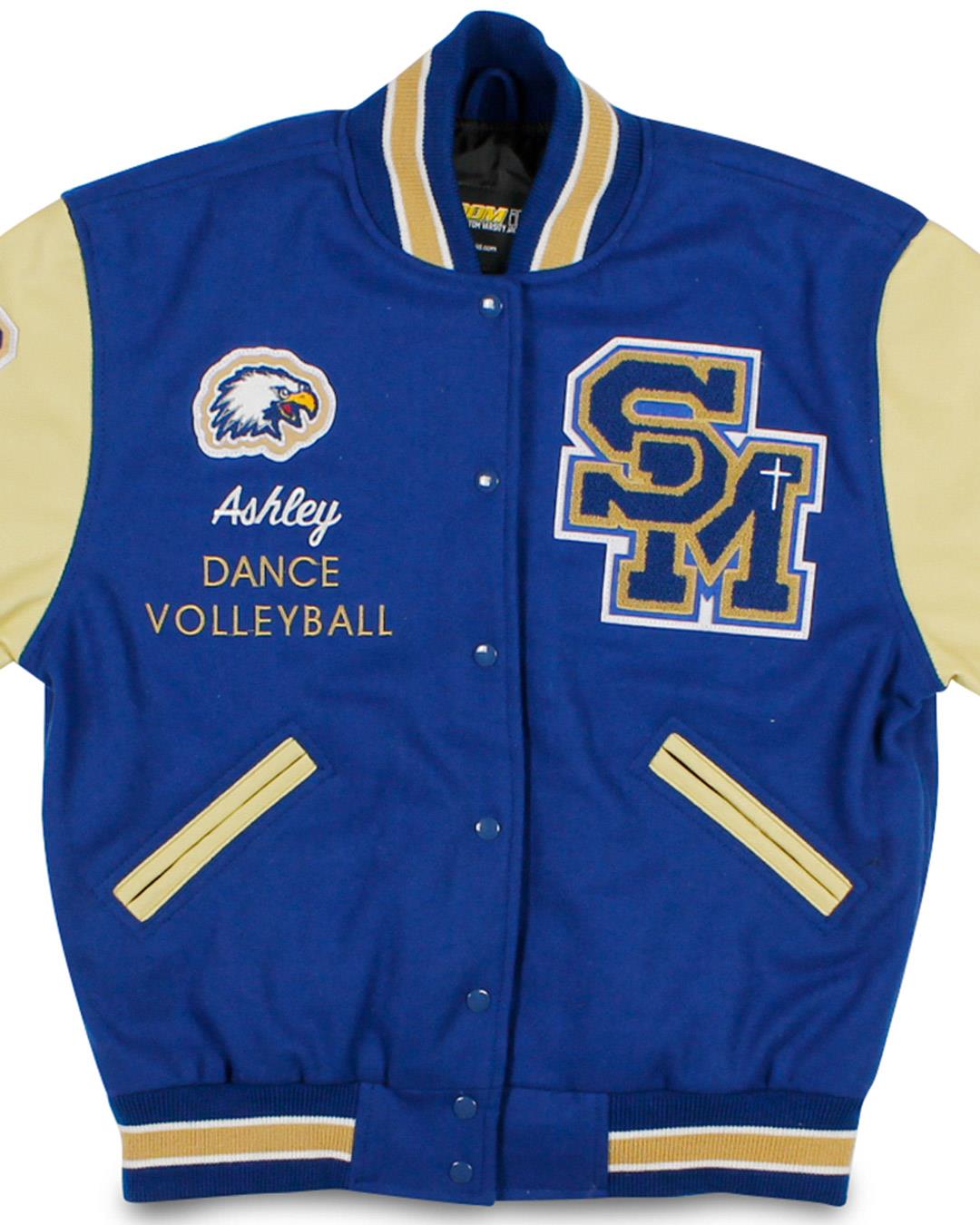 Santa Margarita Catholic High School Letterman Jacket, Rancho Santa Margarita CA - Front