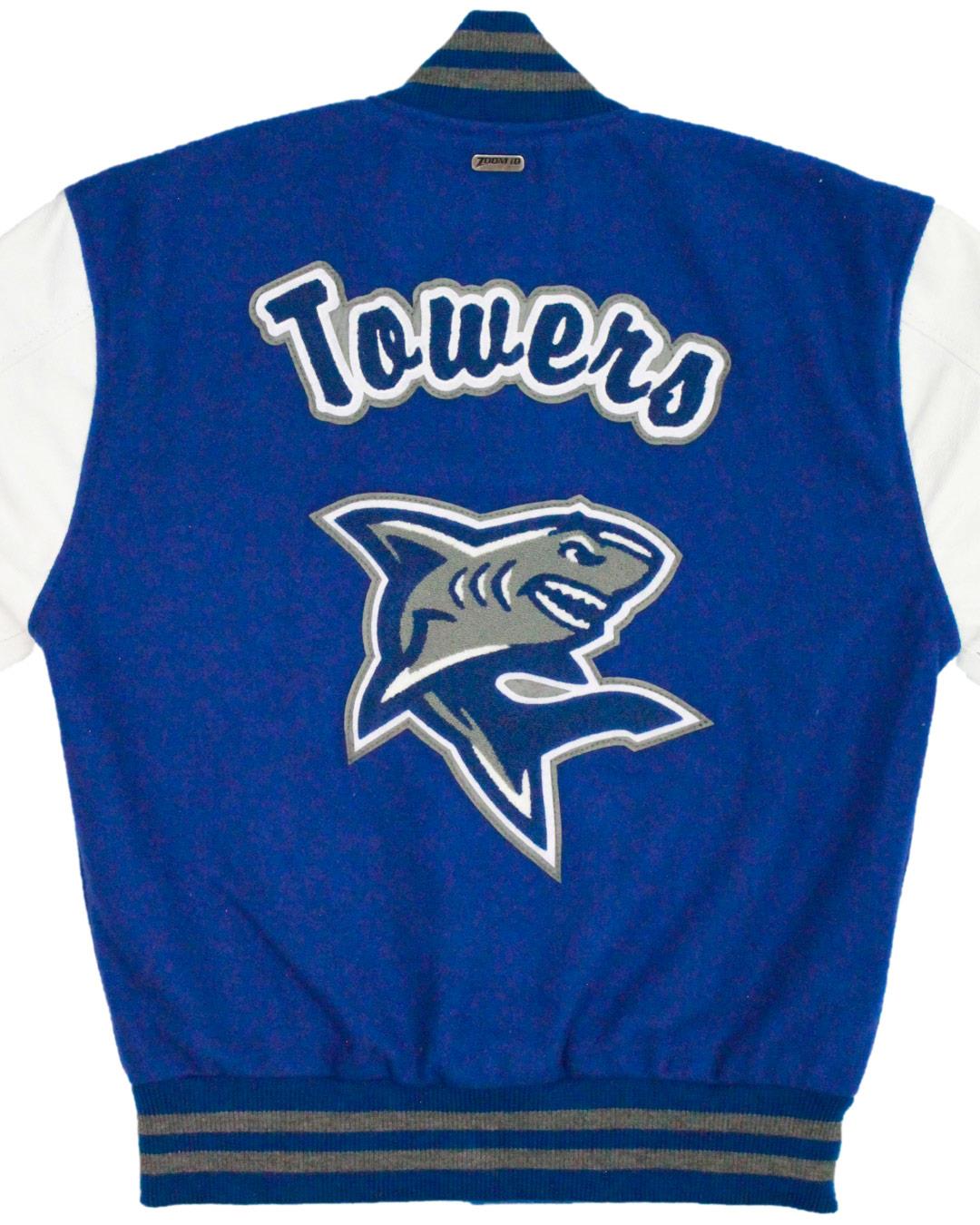 Riverview High School Sharks Letterman Jacket, Riverview, FL - Back