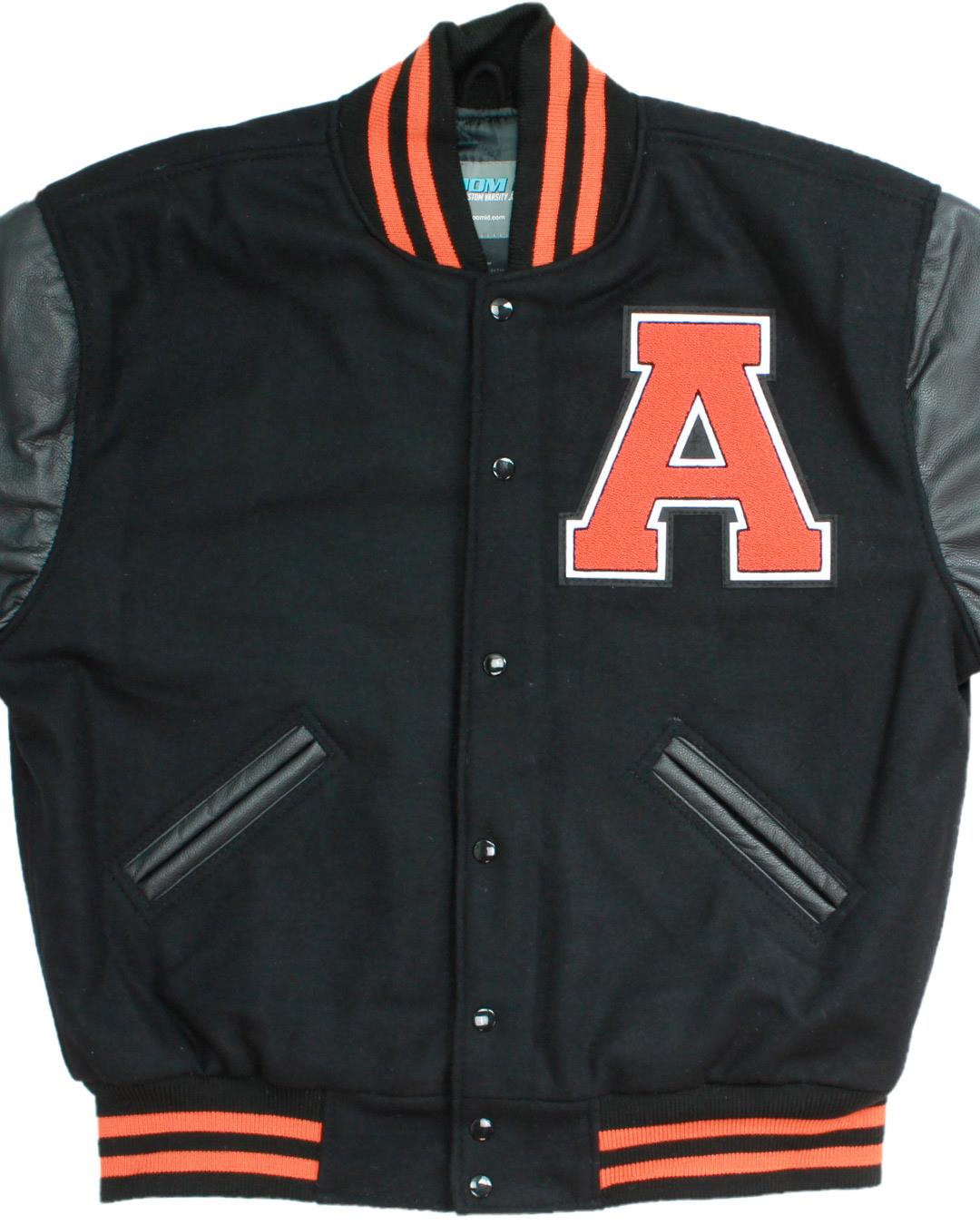 Akron High School Tigers Letterman Jacket, Akron, NY - Front