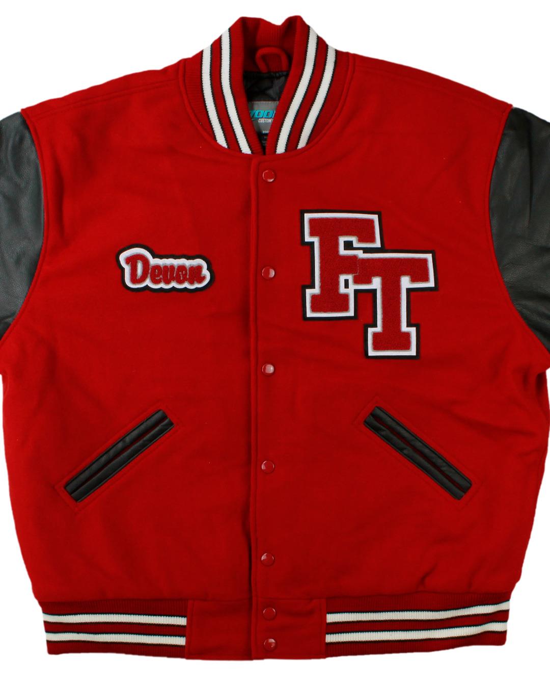 Foothill Tech High School Letter Jacket Dragons Jacket, Ventura, CA - Front