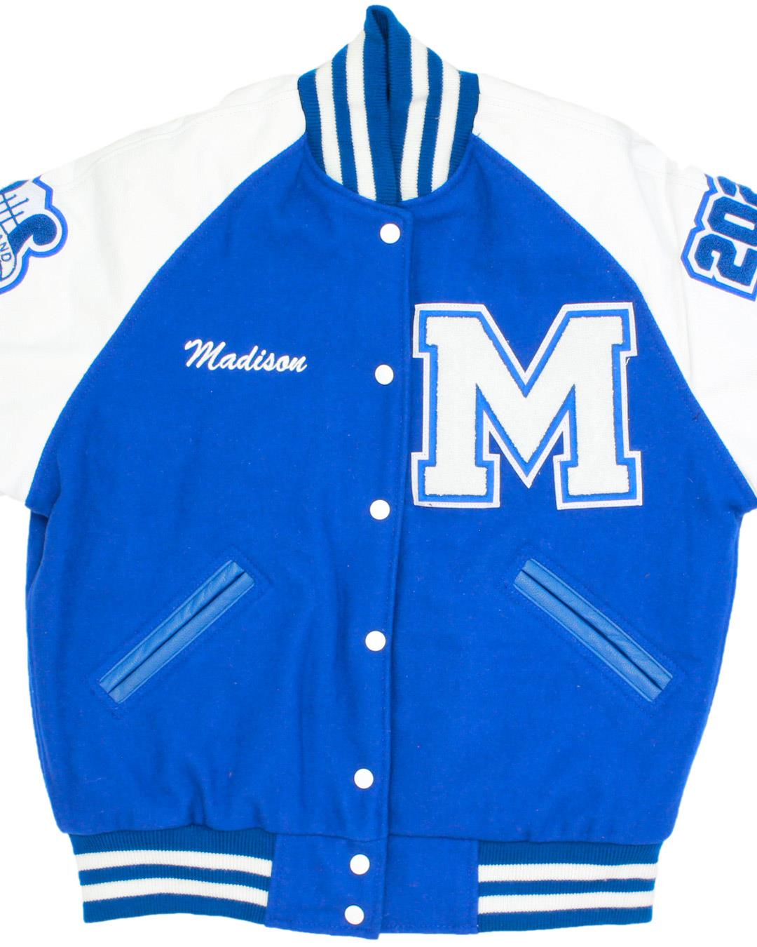 Mandeville High School Skippers Letter Jacket, Mandeville, LA - Front