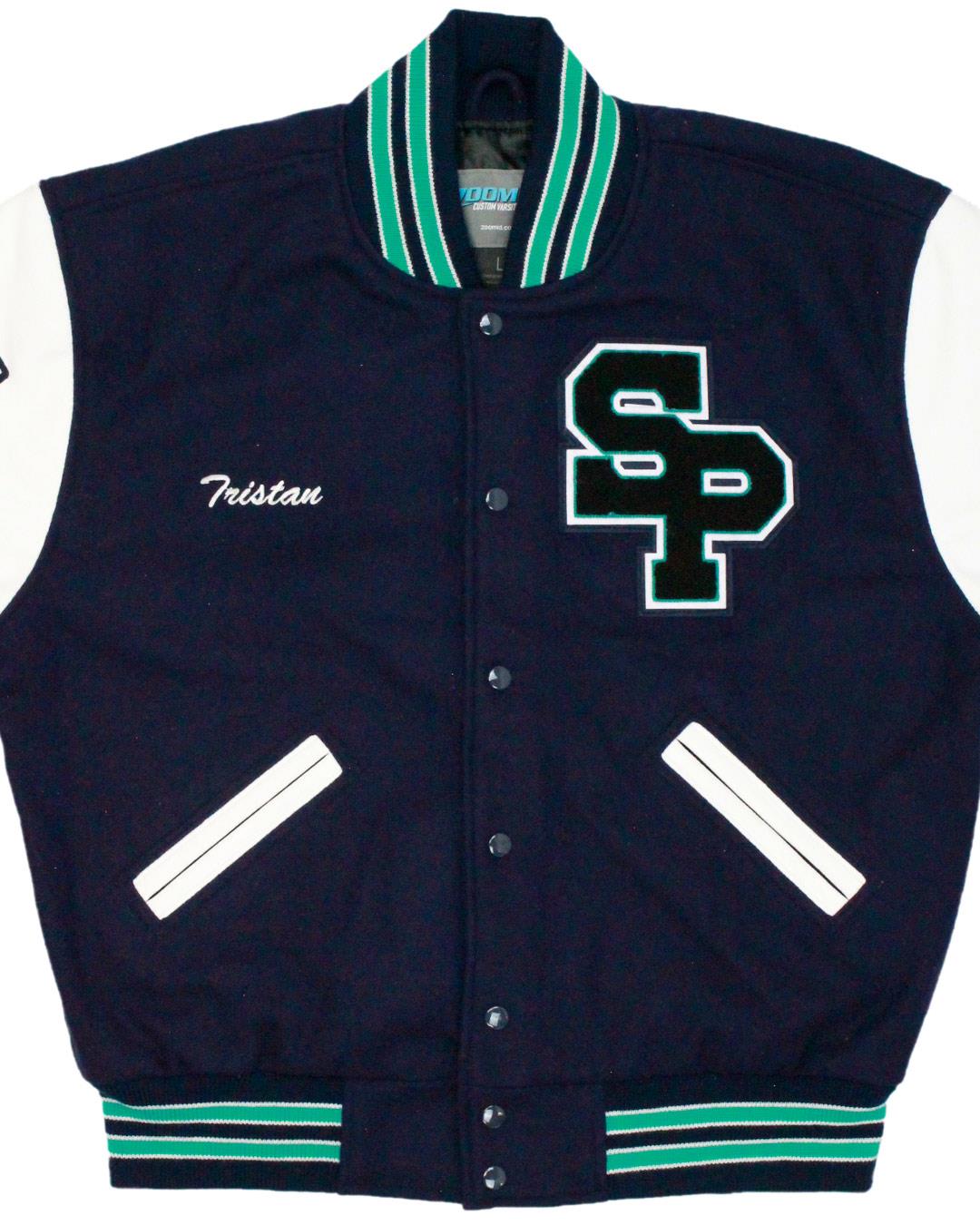 Somerset Sky Pointe High School Eagles Letterman Jacket, Las Vegas, NV - Front