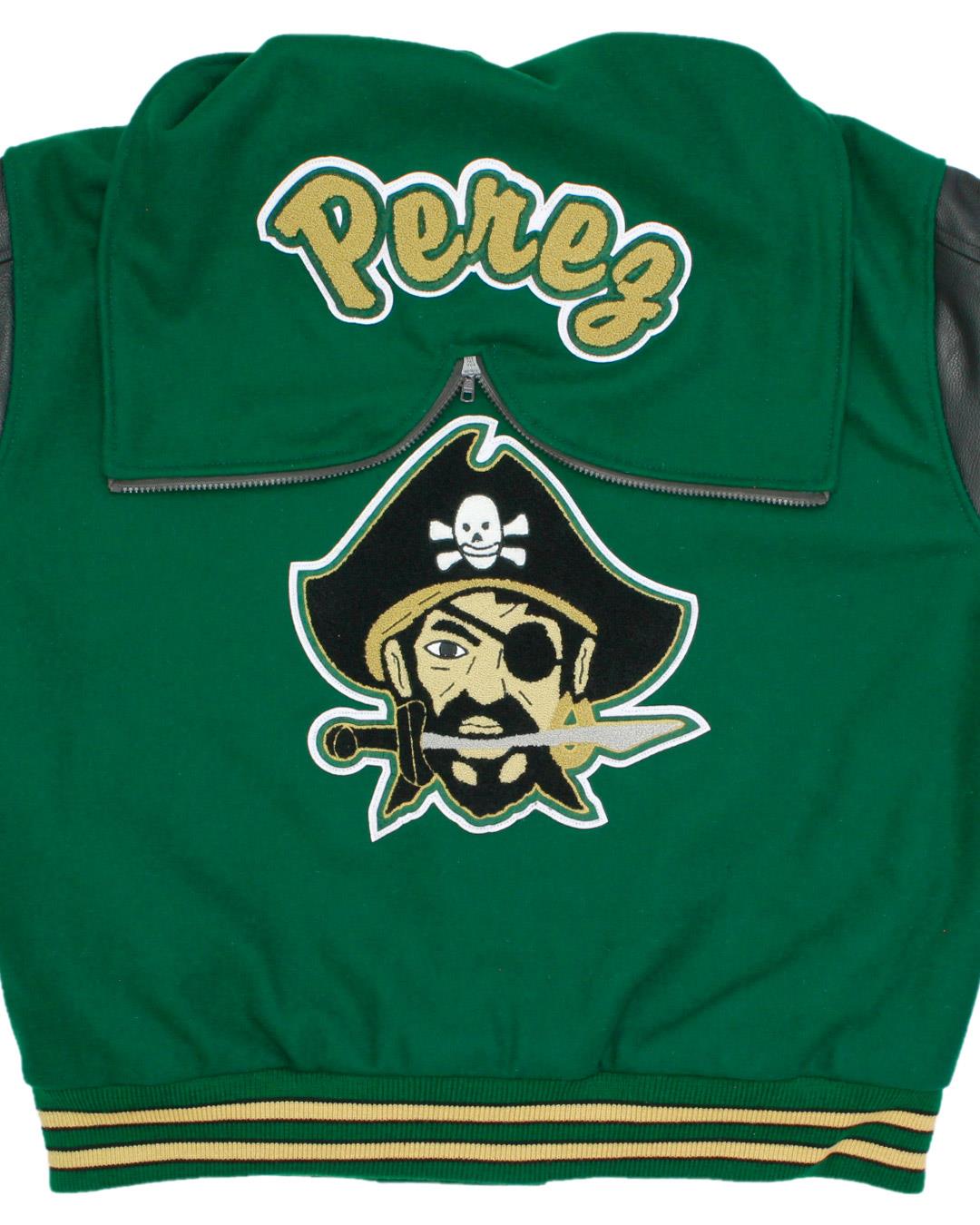 Monte Vista High School Pirates Varsity Jacket, Monte Vista, CO - Back
