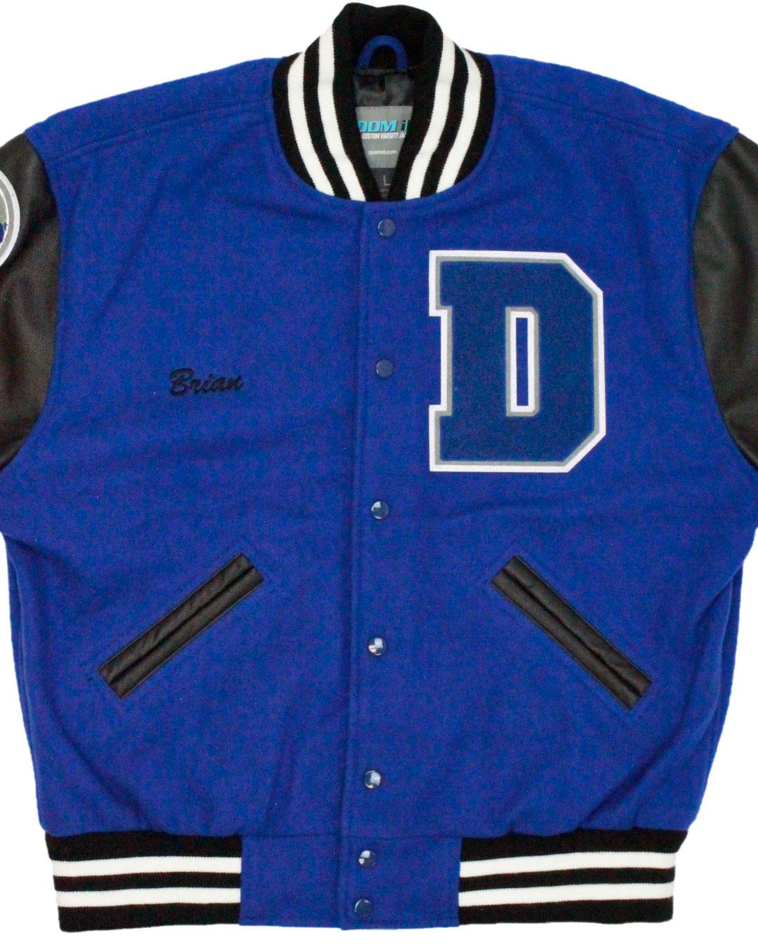 Dunbar High School Wildcats Letterman Jacket, Fort Worth, TX - Front 