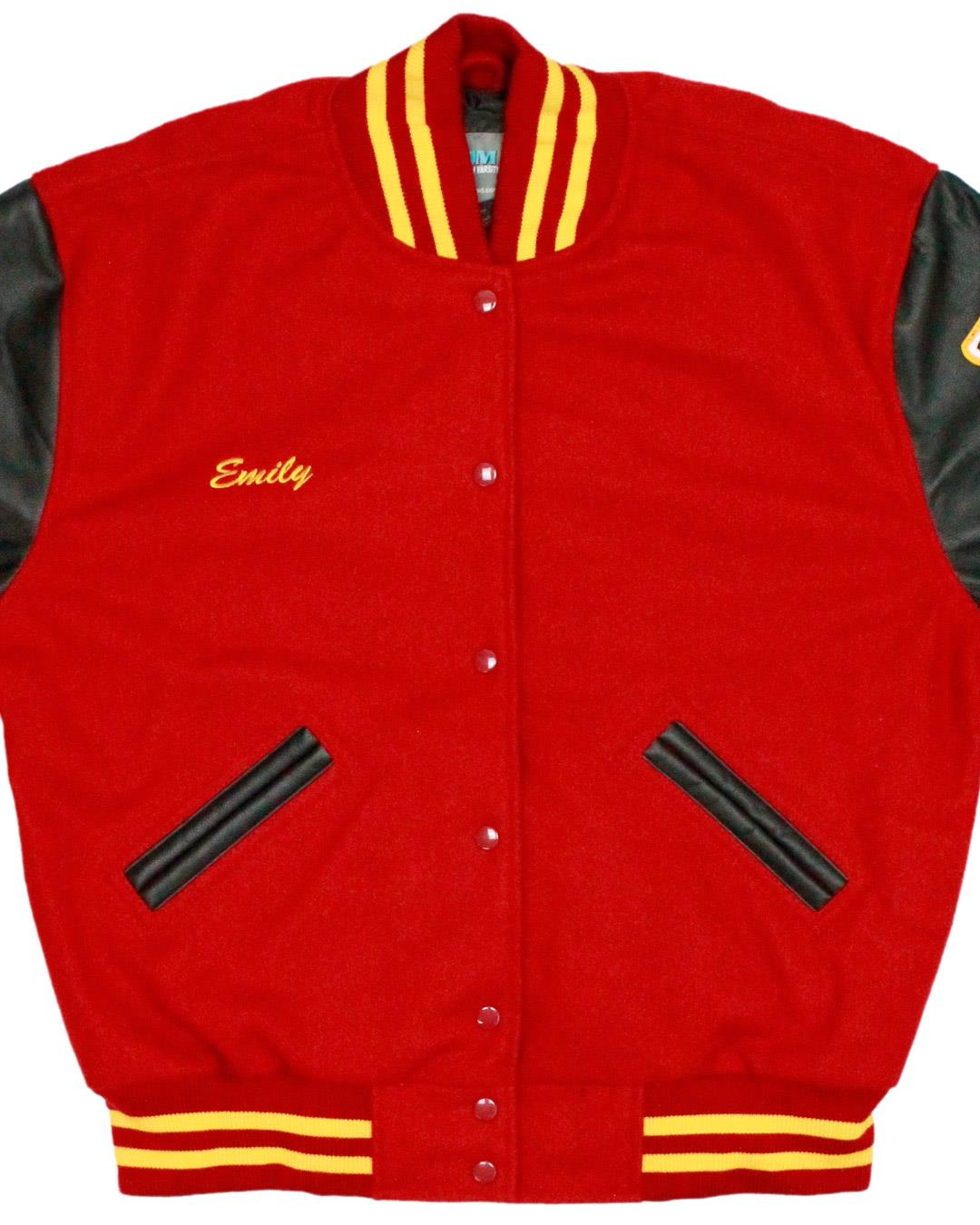 Woodrow Wilson High School Bruins Letterman Jacket, Long Beach, CA - Front