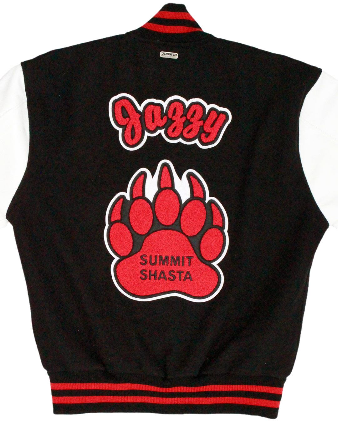 Summit Shasta High School Black Bears Varsity Jacket, Daly City, CA - Back