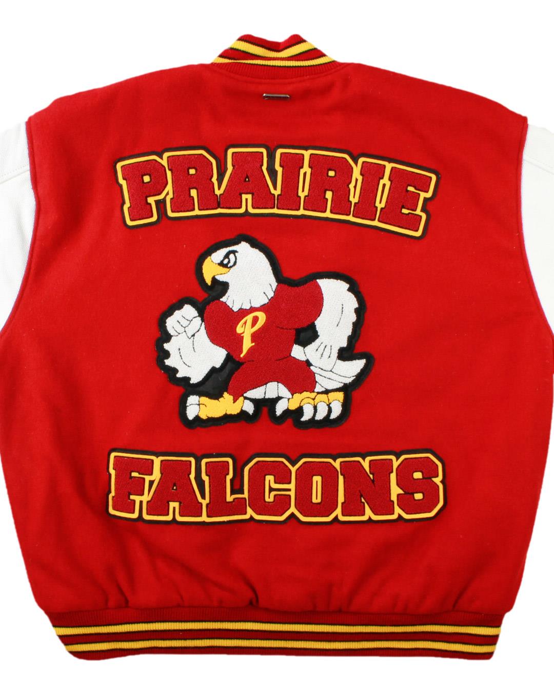 Prairie High School Falcons Varsity Jacket, Vancouver, WA - Back
