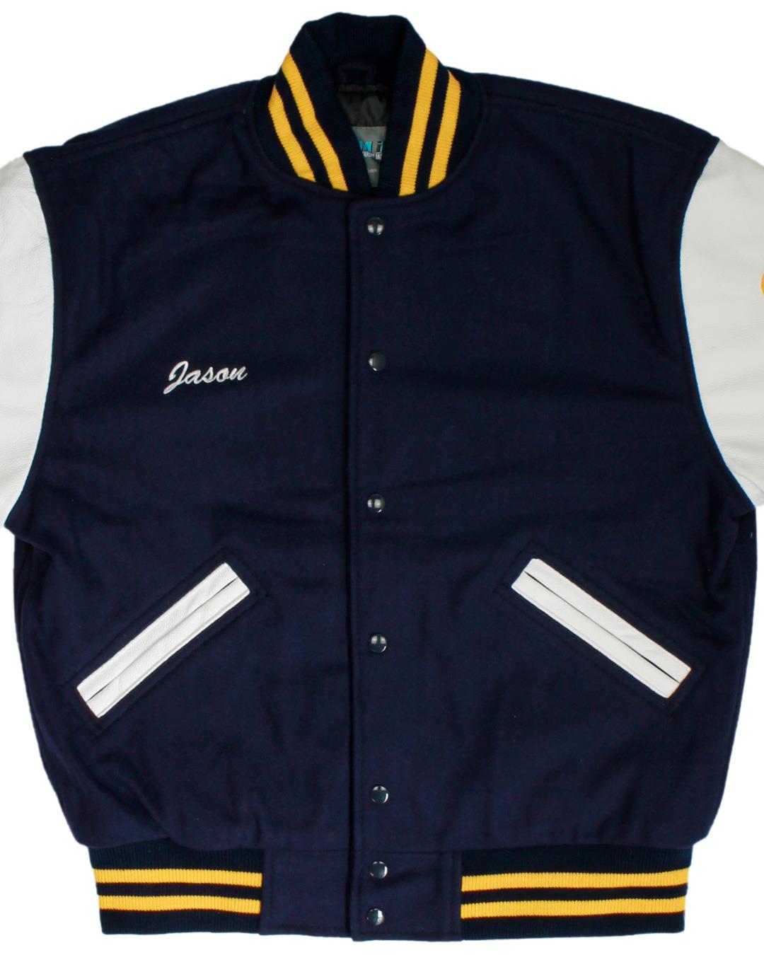 Millikan High School Rams Letterman Jacket, Long Breach, CA  - Front 