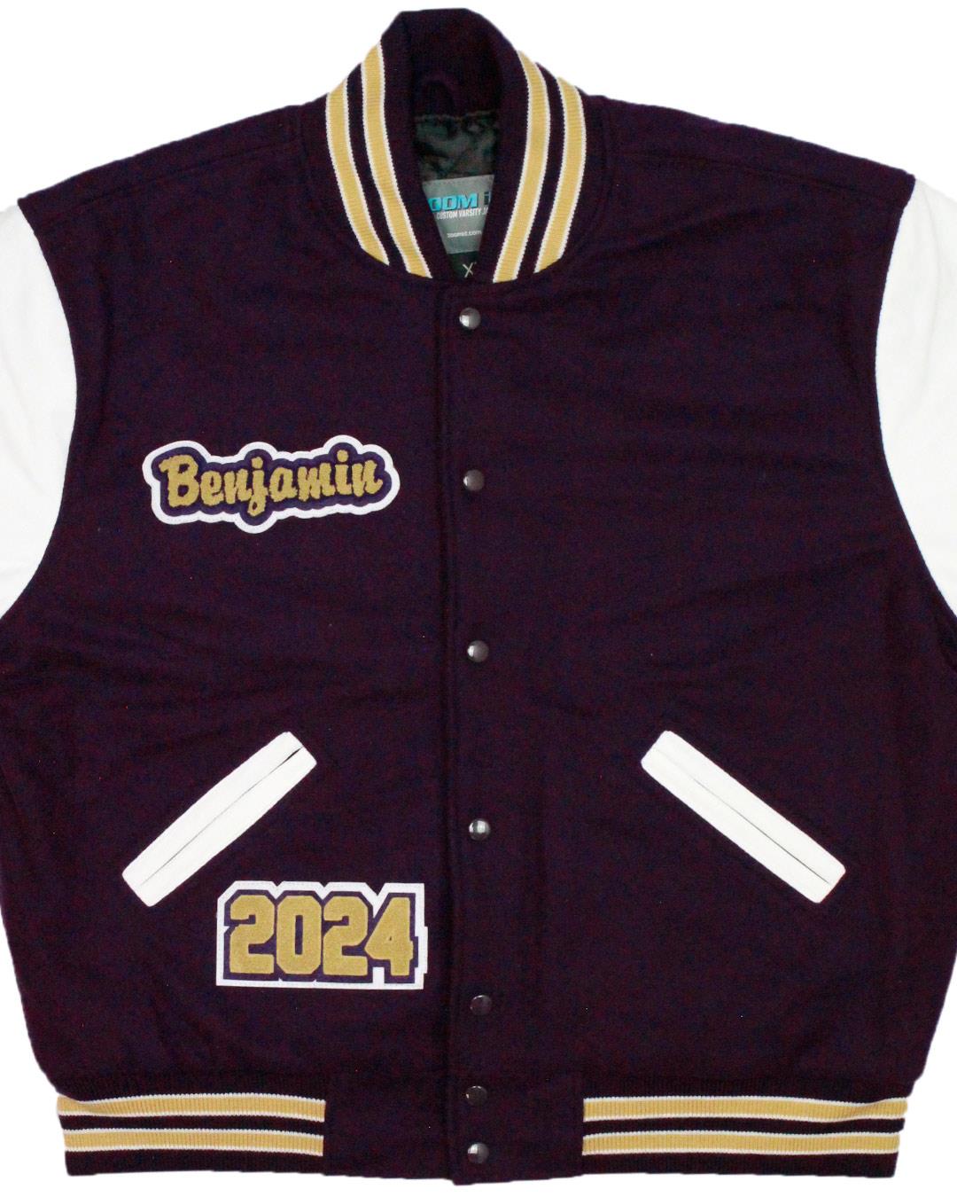 North Kitsap High School Vikings Lettermen Jacket, Poulsbo, WA - Front