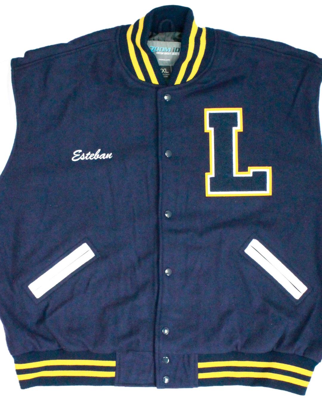 Lincoln High School Lions Varsity Jacket, San Jose CA - Front