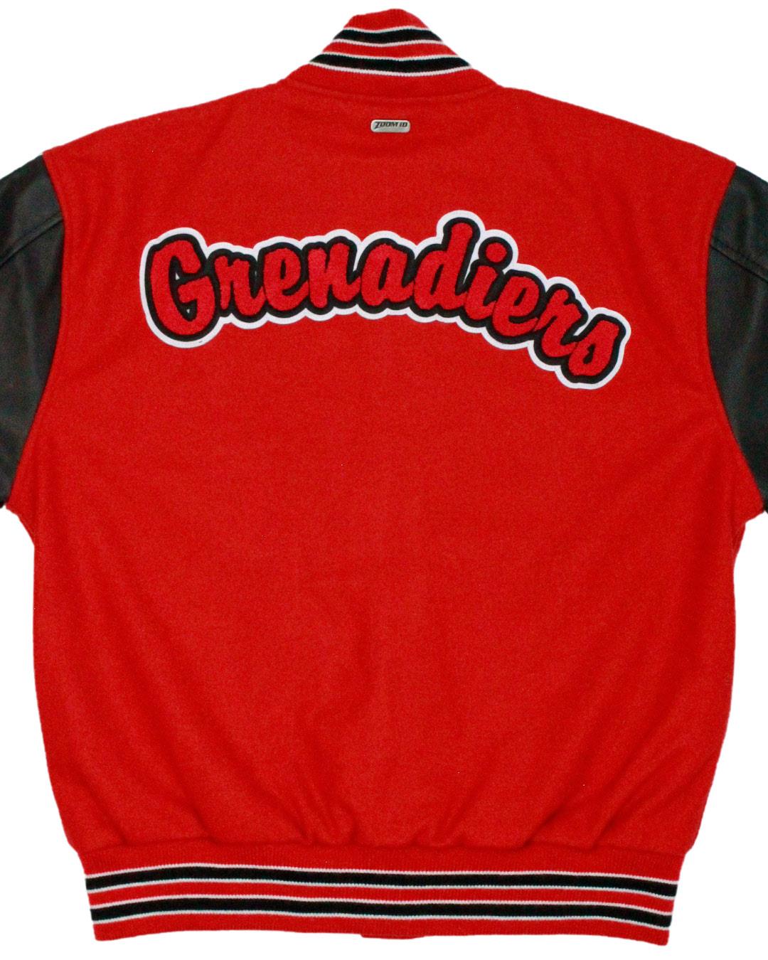 Colonial High School Grenadiers Letterman Jacket, Orlando, FL - Back