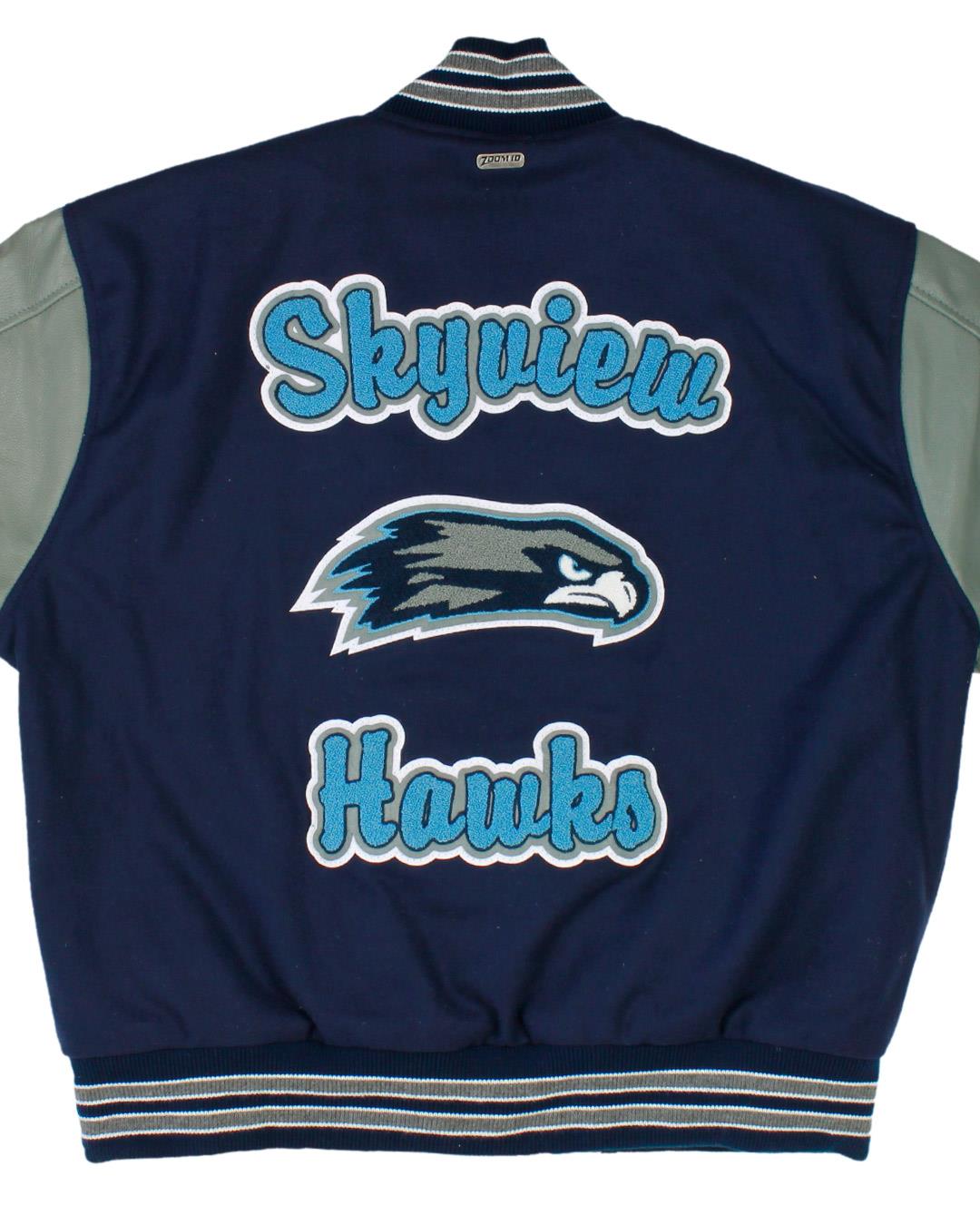Skyview High School Letterman Jacket, Nampa ID - Back