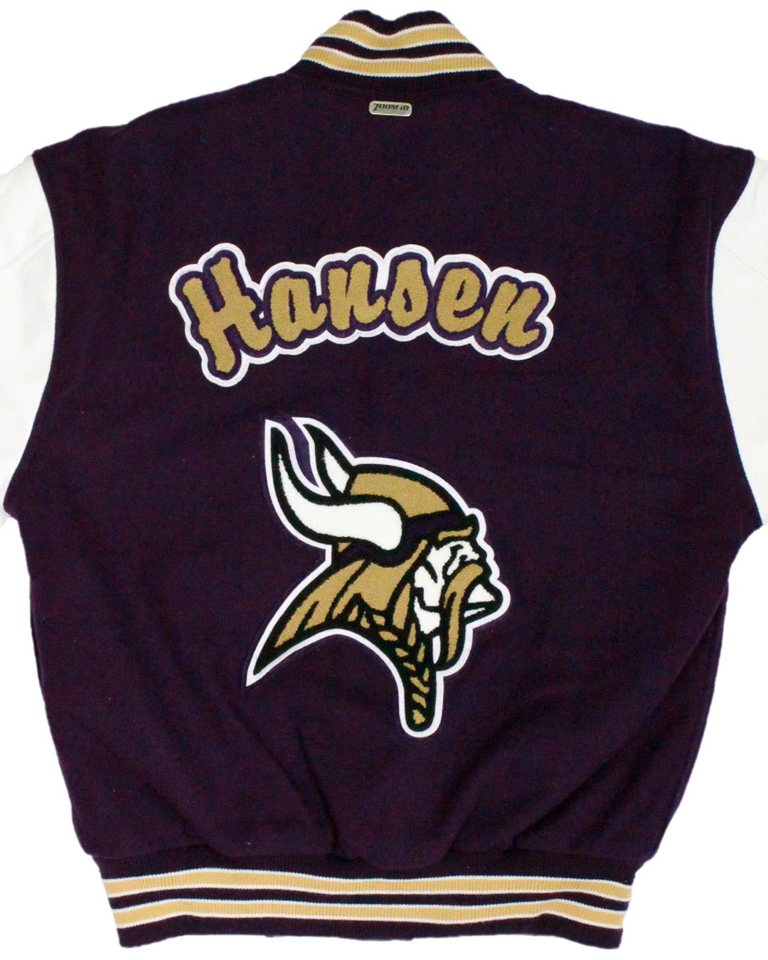 North Kitsap High School Vikings Letter Jacket, Poulsbo, WA - Back