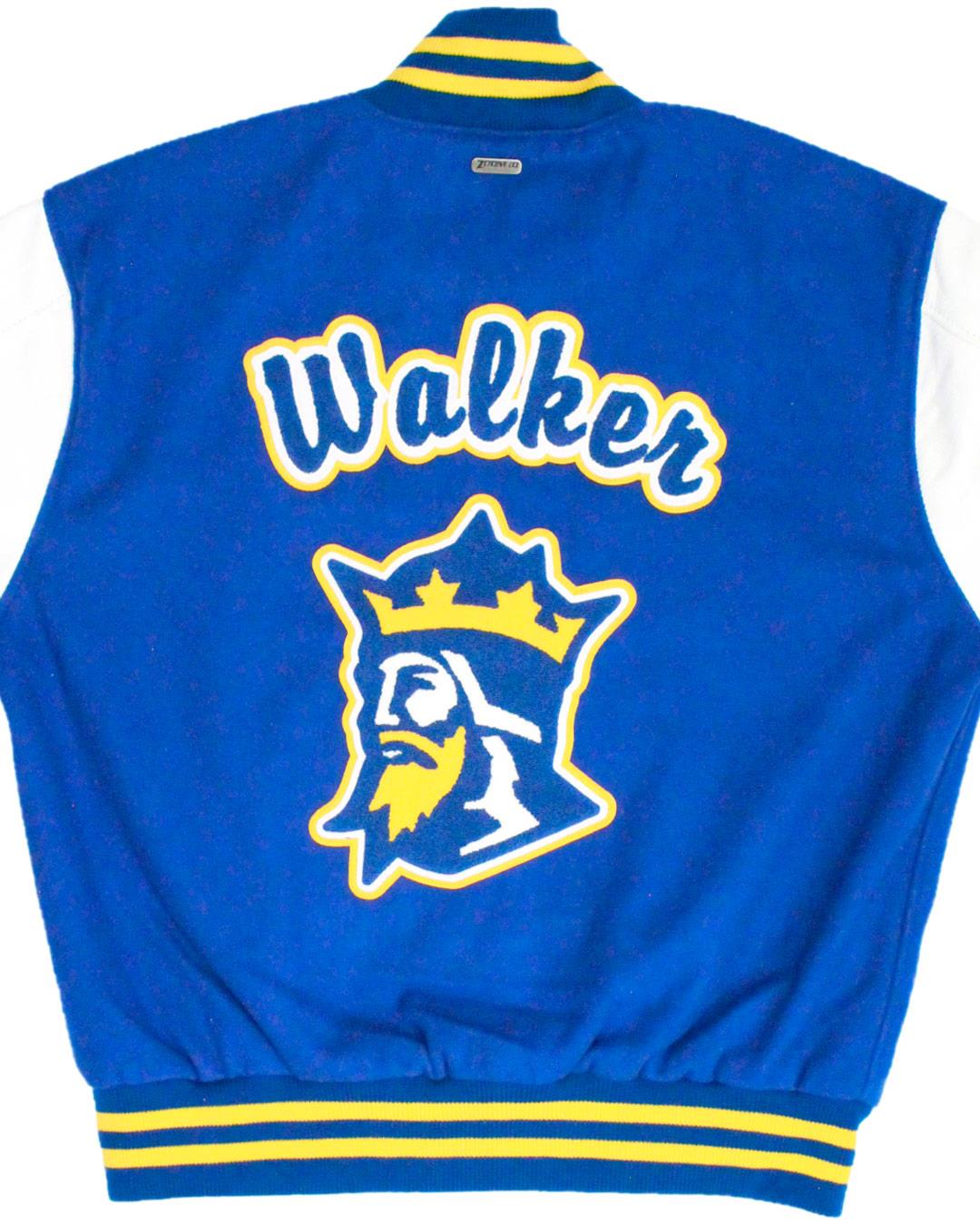 Fountain Valley High School Barons Letter Jacket, Fountain Valley, CA - Back